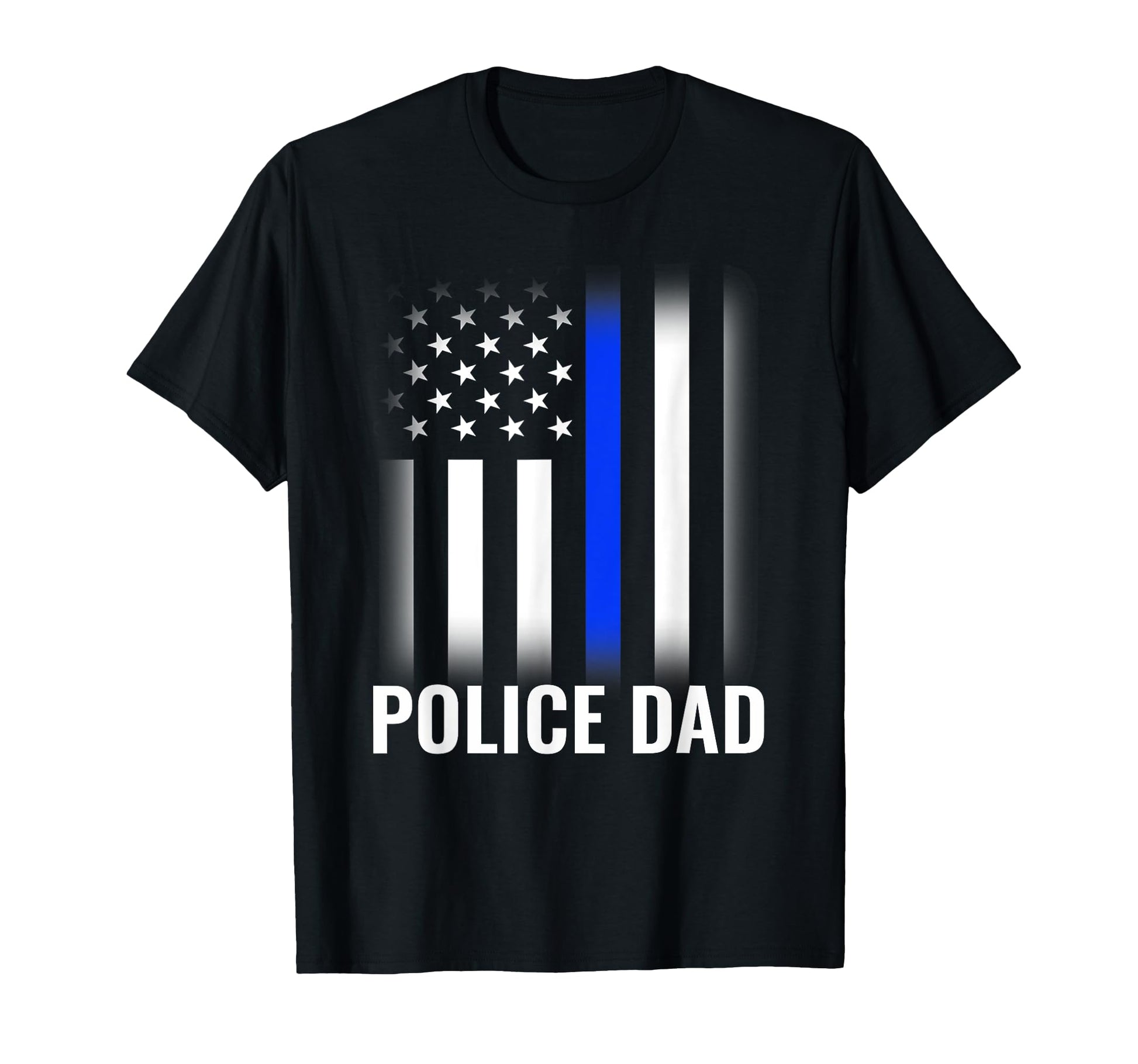 Police Dad Police Flag T-Shirt - Unique Graphic Unisex - T-Shirt, Sweatshirt, Hoodie