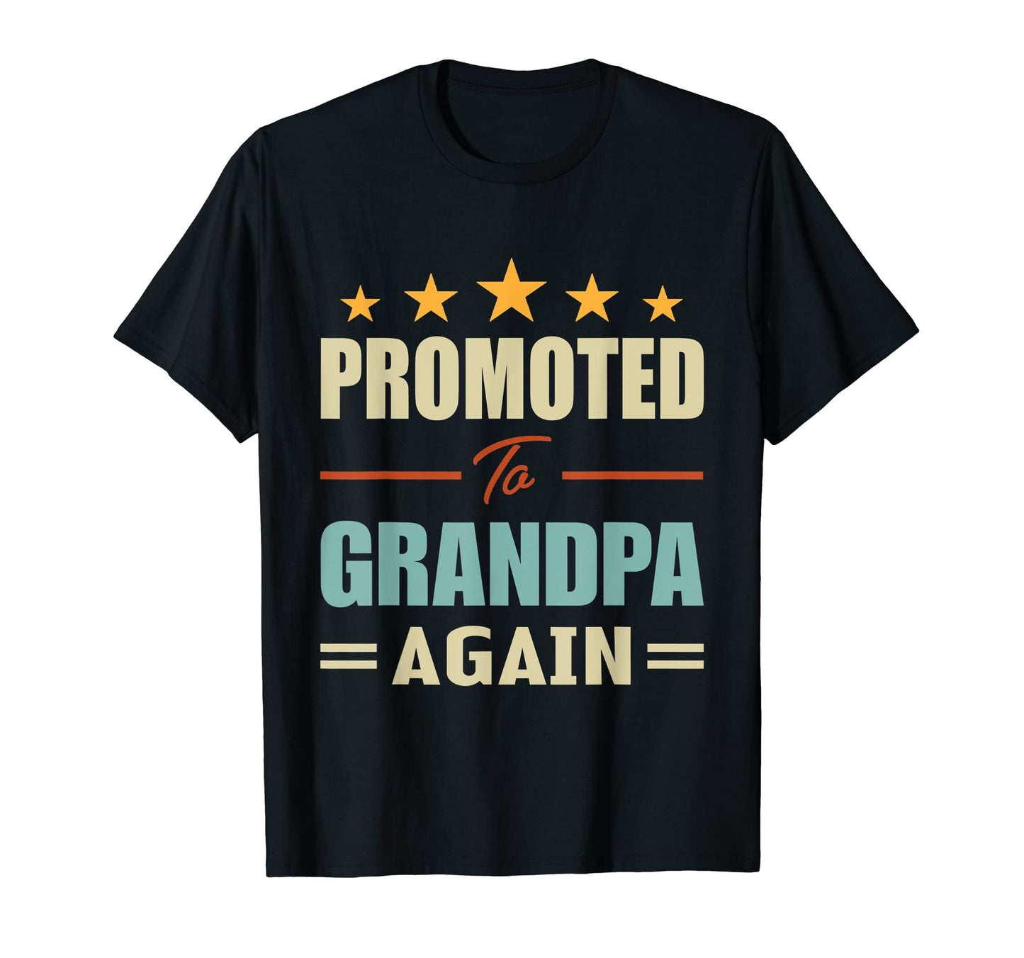 Funny Promoted To Grandpa Again T-Shirt - Novelty Apparel for Adults - T-Shirt, Sweatshirt, Hoodie