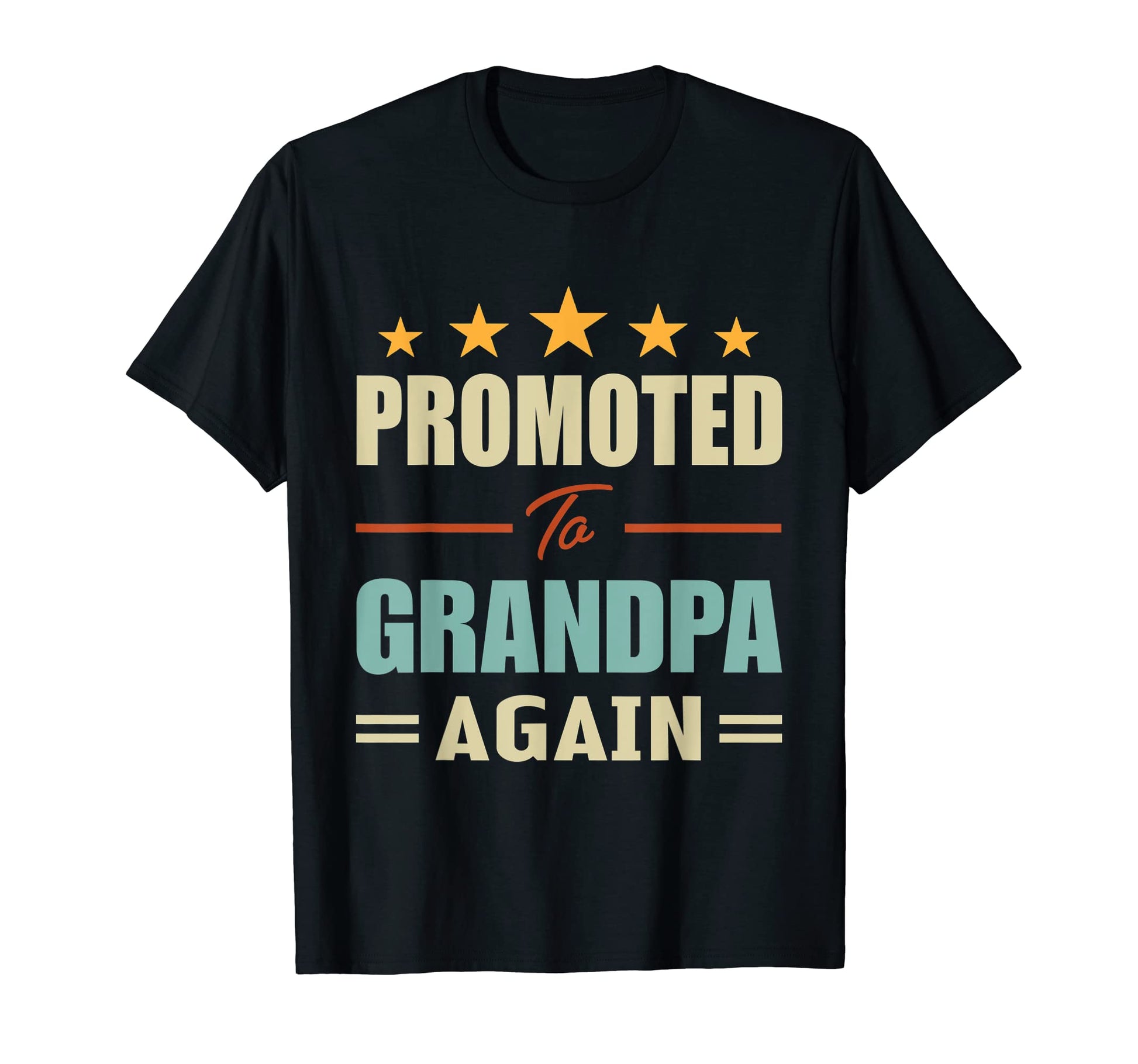 Funny Promoted To Grandpa Again T-Shirt - Novelty Apparel for Adults - T-Shirt, Sweatshirt, Hoodie