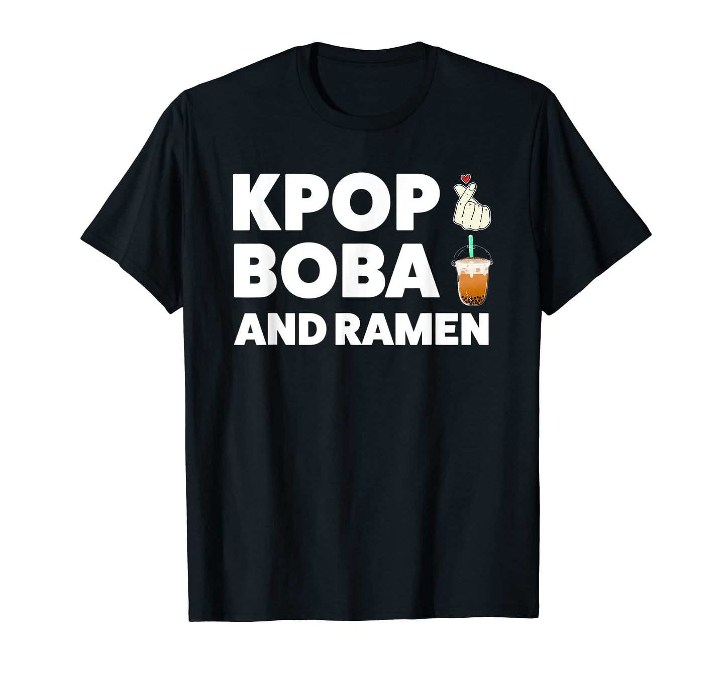 Kpop Boba And Ramen K Pop T-Shirt - Minimalist Print Unisex - T-Shirt, Sweatshirt, Hoodie