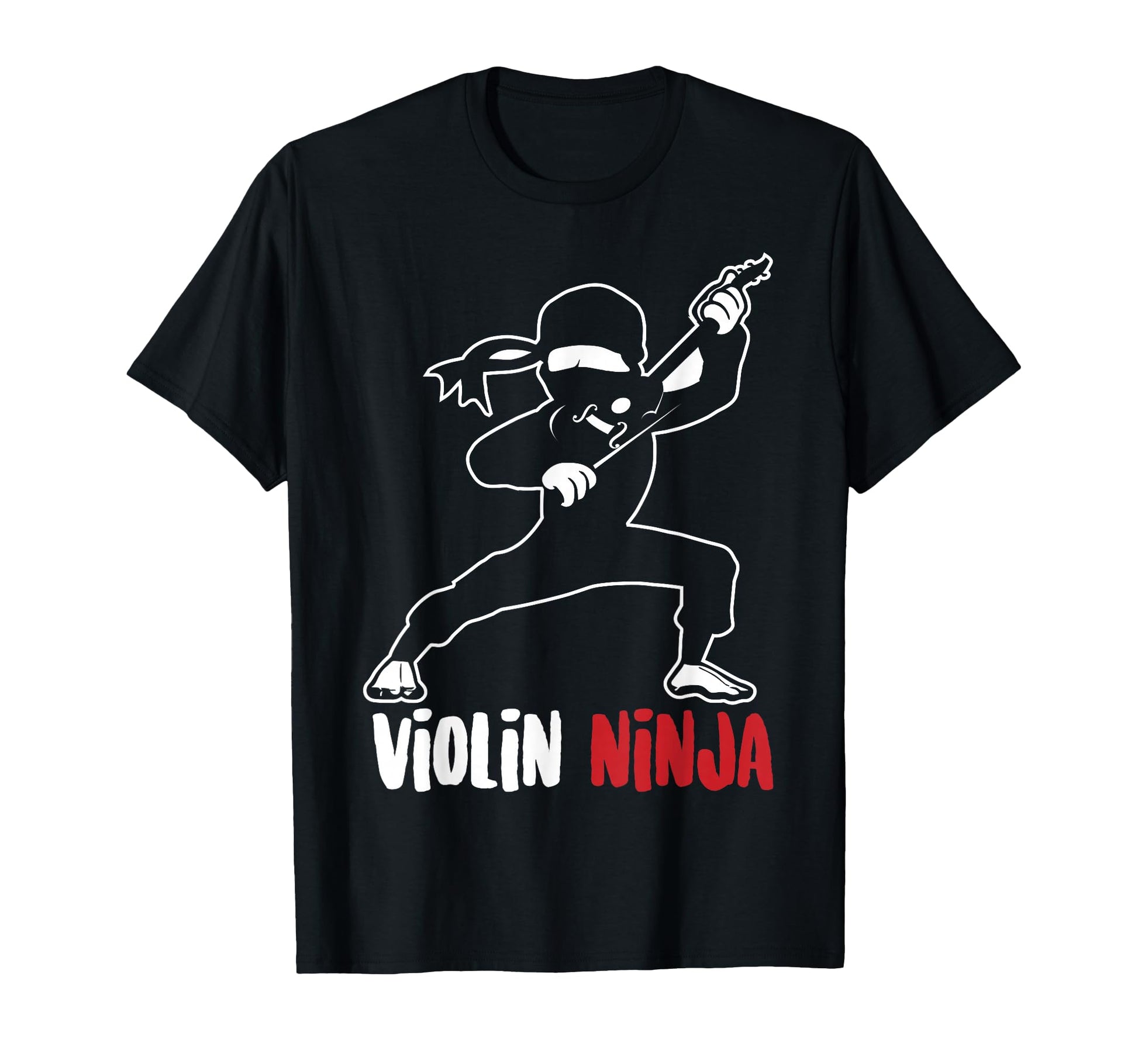 Violin Ninja Violinist Musician Funny T-Shirt - Novelty Apparel Men Women - T-Shirt, Sweatshirt, Hoodie
