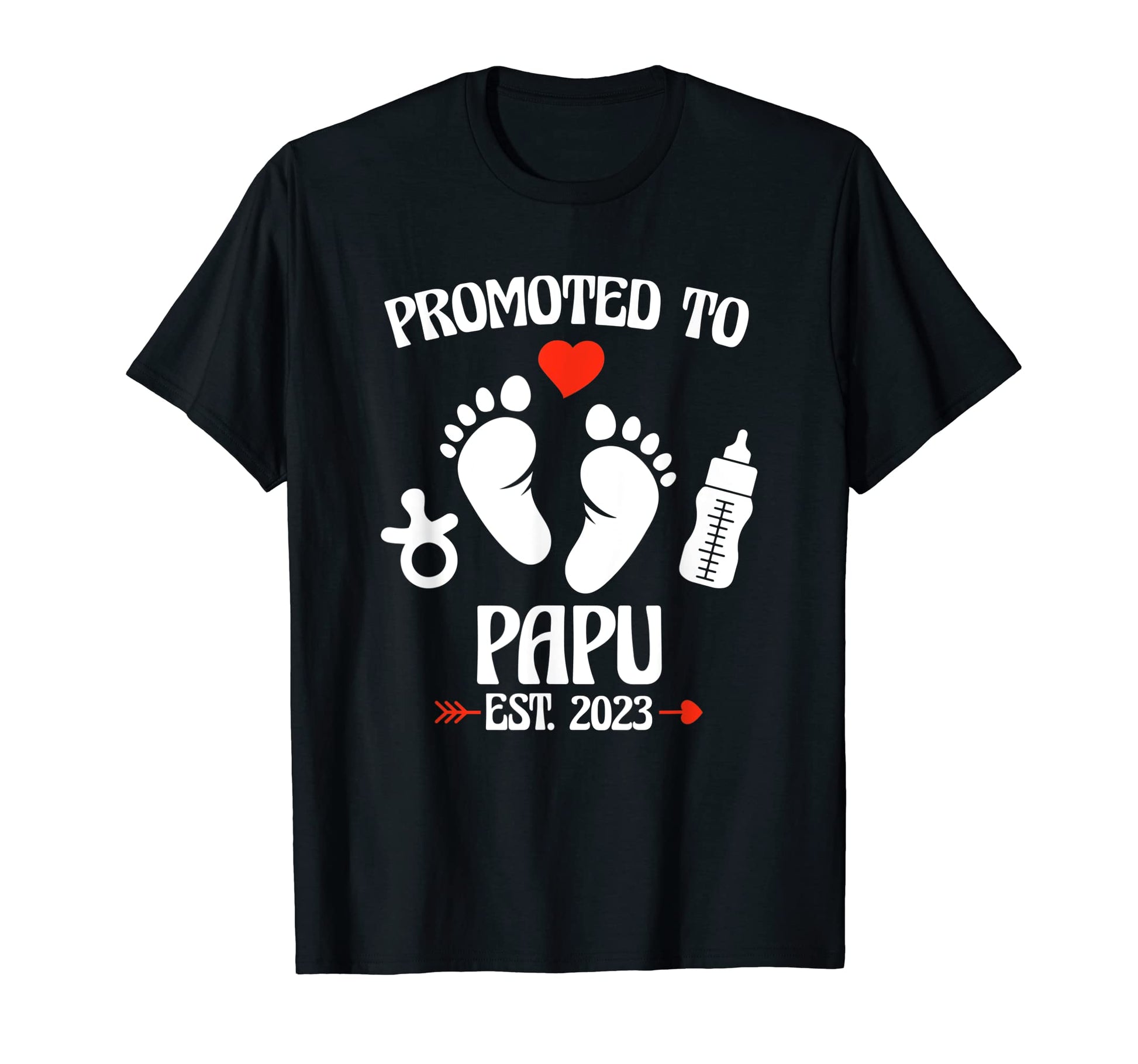 Mens Promoted To Papu 2023 First Time T-Shirt - Custom Art Print Unisex - T-Shirt, Sweatshirt, Hoodie