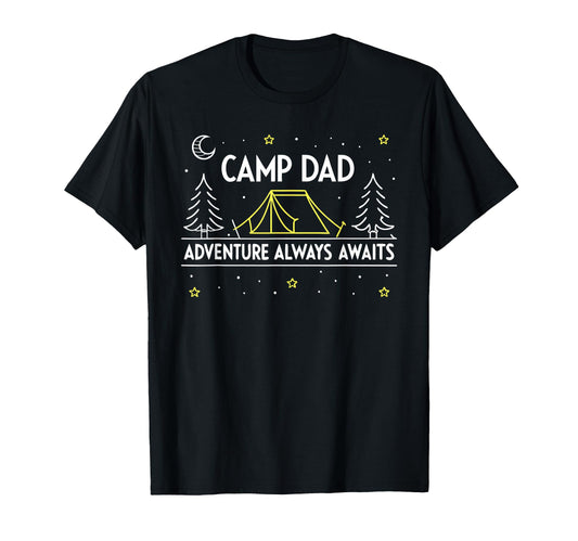 Camping Dad Adventure Camping T-Shirt - Fun Novelty Design for Adults - T-Shirt, Sweatshirt, Hoodie