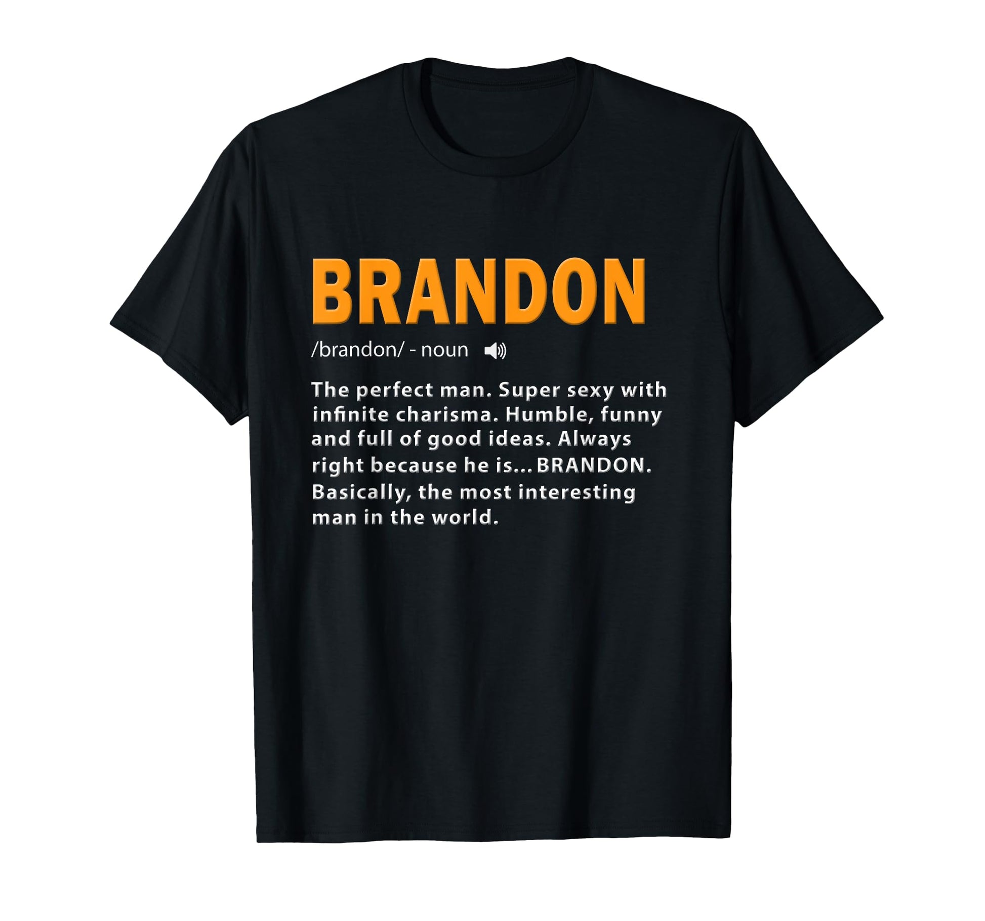 Funny Brandon Definition Dad Husband T-Shirt - Custom Art Print for Adults - T-Shirt, Sweatshirt, Hoodie