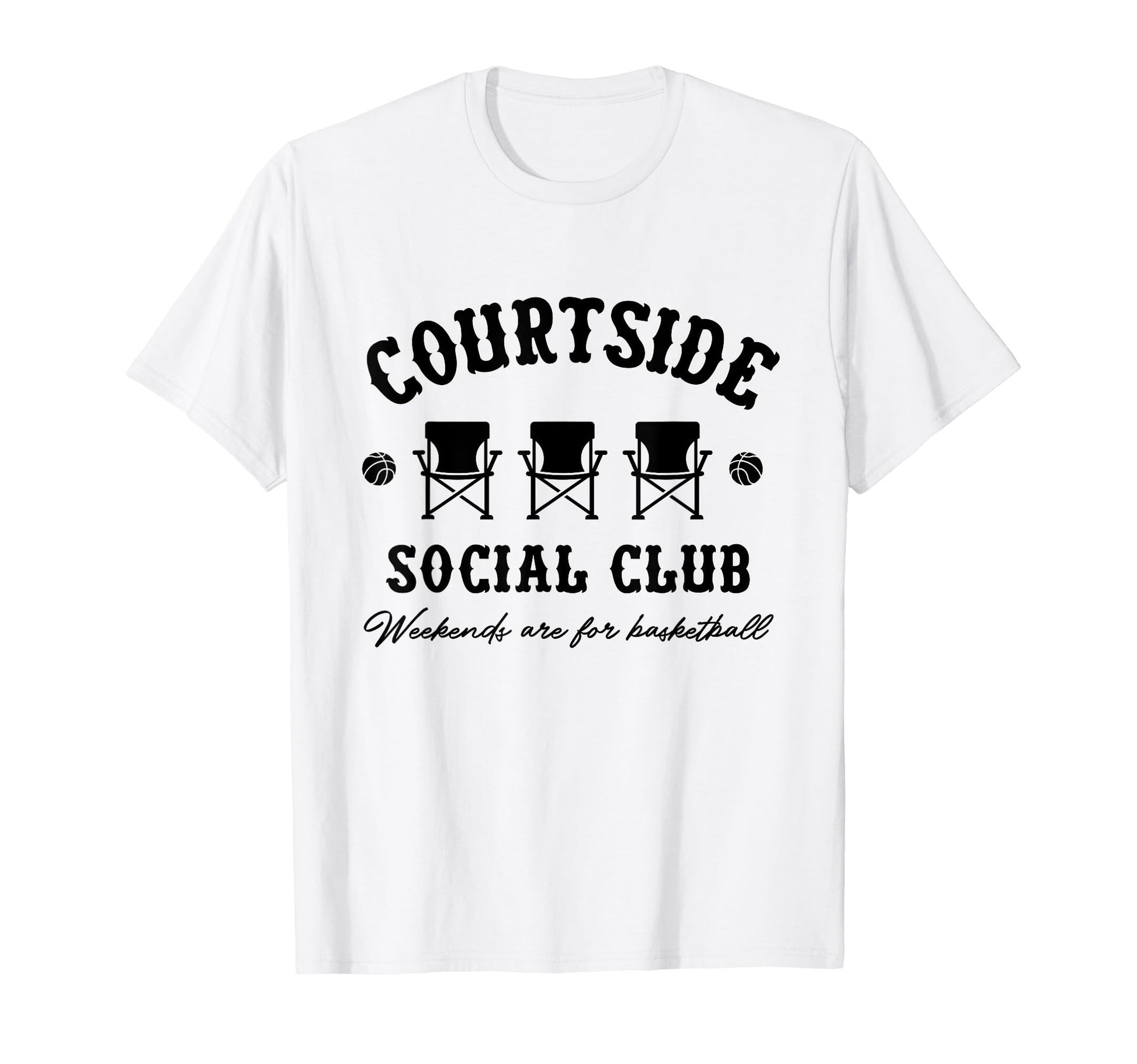 Courtside Social Club Basketball T-Shirt - Streetwear Style Unisex - T-Shirt, Sweatshirt, Hoodie