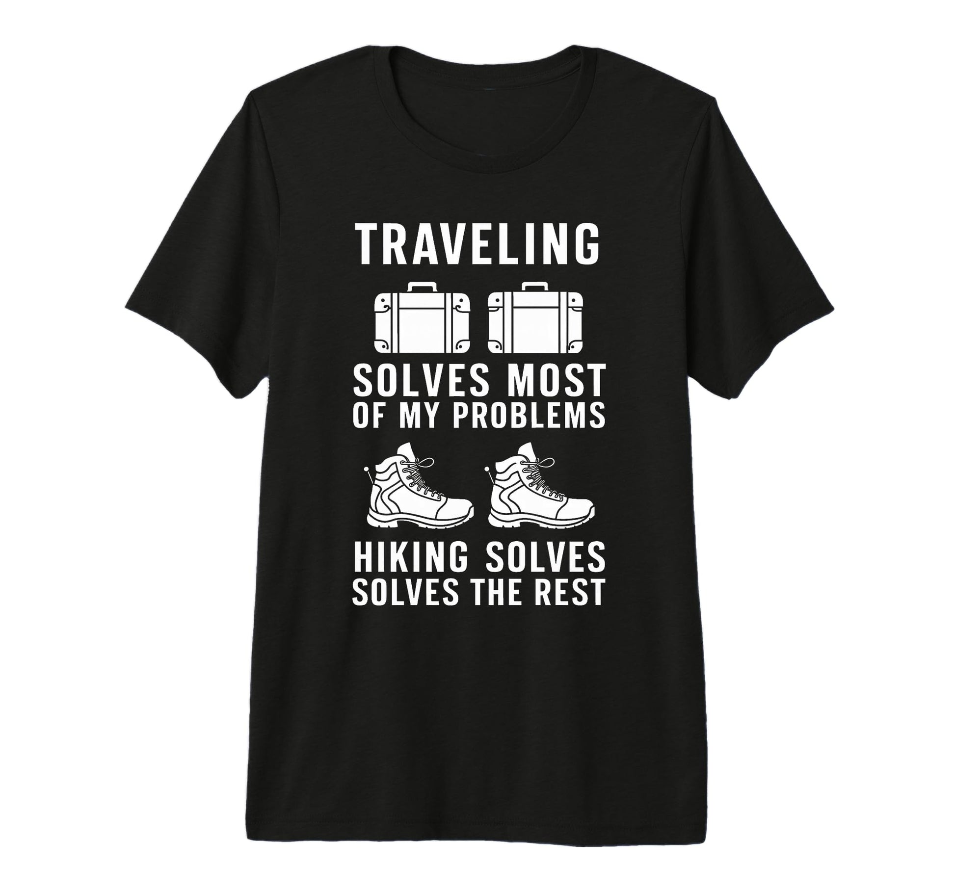 Traveling And Hiking Gifts Fathers T-Shirt - Minimalist Print for Adults - T-Shirt, Sweatshirt, Hoodie