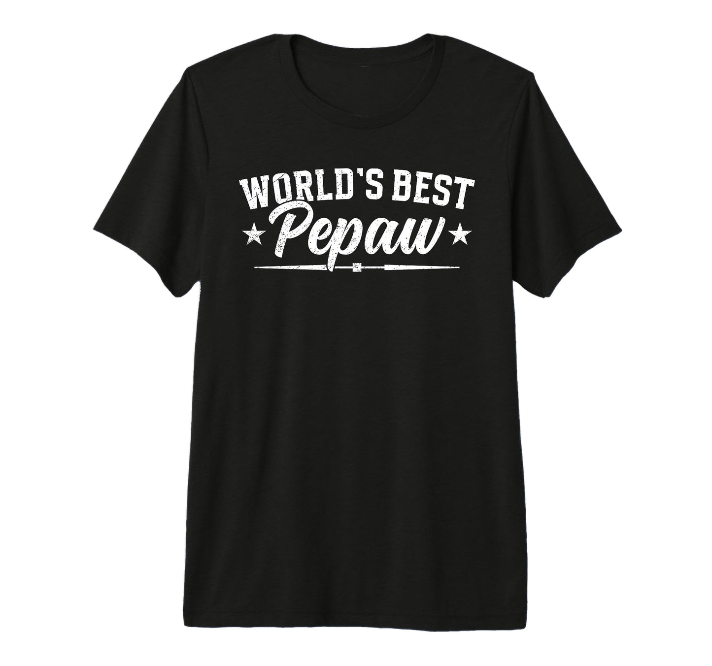 Mens Worlds Best Pepaw Grandpa Pepaw T-Shirt - Minimalist Print for Adults - T-Shirt, Sweatshirt, Hoodie