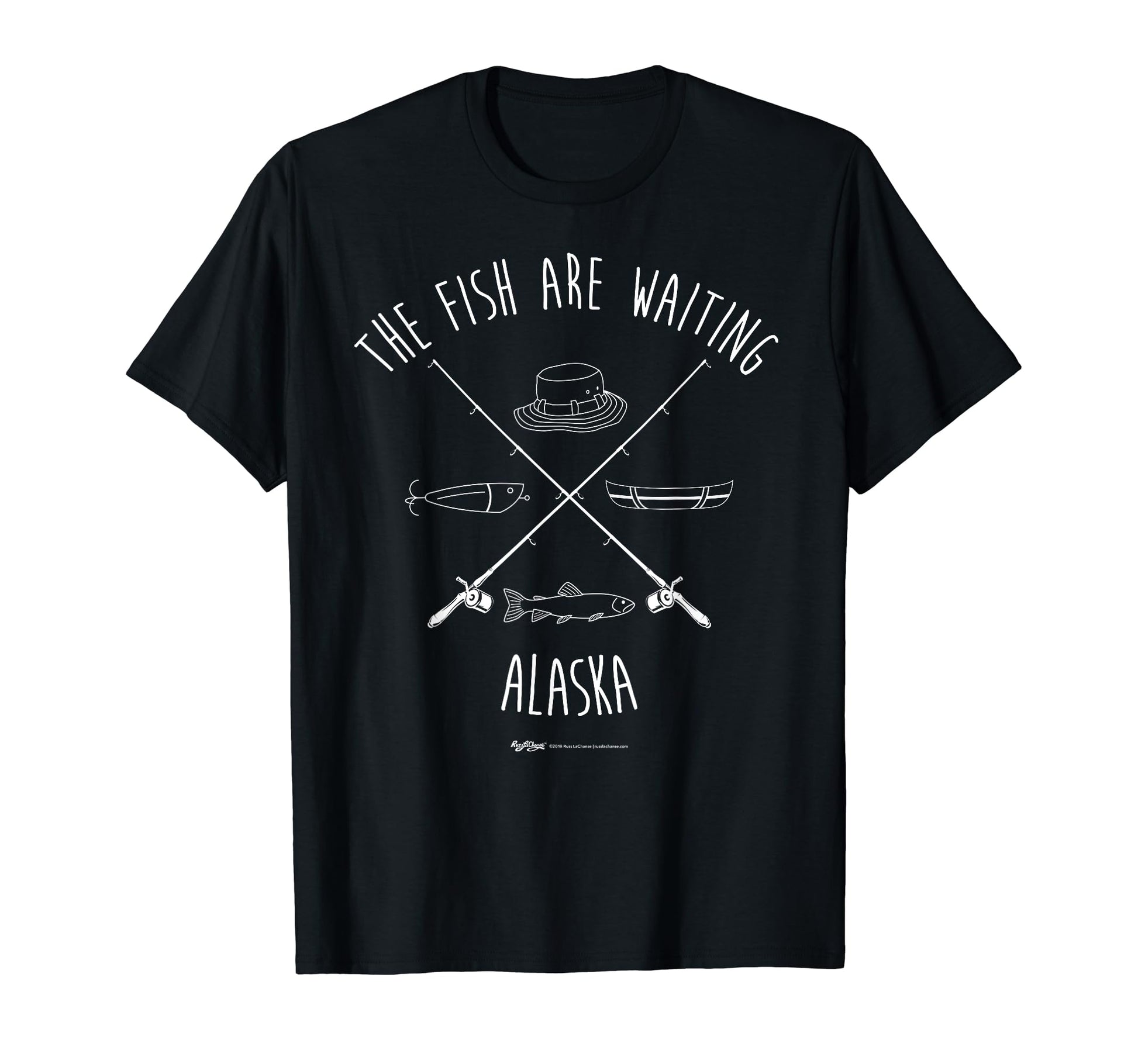 Fish Are Waiting Alaska Funny Fishing T-Shirt - Novelty Apparel Men Women - T-Shirt, Sweatshirt, Hoodie