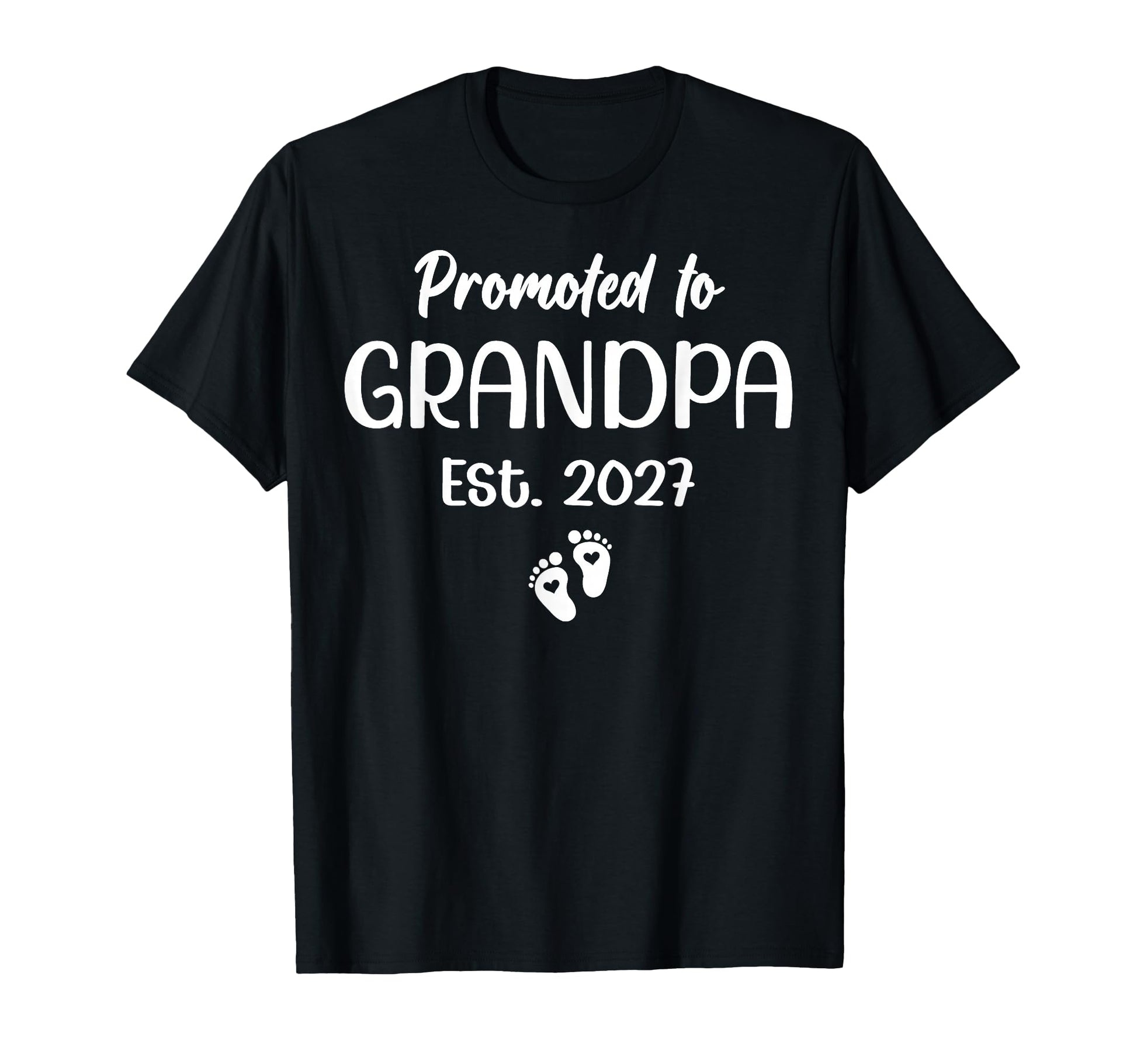 Promoted To Grandpa Est 2027 Pregnancy T-Shirt - Custom Art Print Unisex - T-Shirt, Sweatshirt, Hoodie