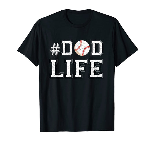 Baseball Dad Life Coach Funny T-Shirt - Casual Everyday Wear for Adults - T-Shirt, Sweatshirt, Hoodie