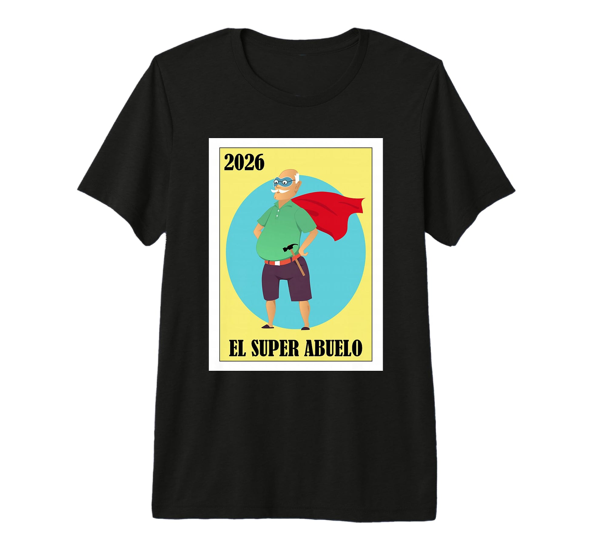 Mens El Super Abuelo 2026 Promoted To T-Shirt - Unique Graphic for Adults - T-Shirt, Sweatshirt, Hoodie