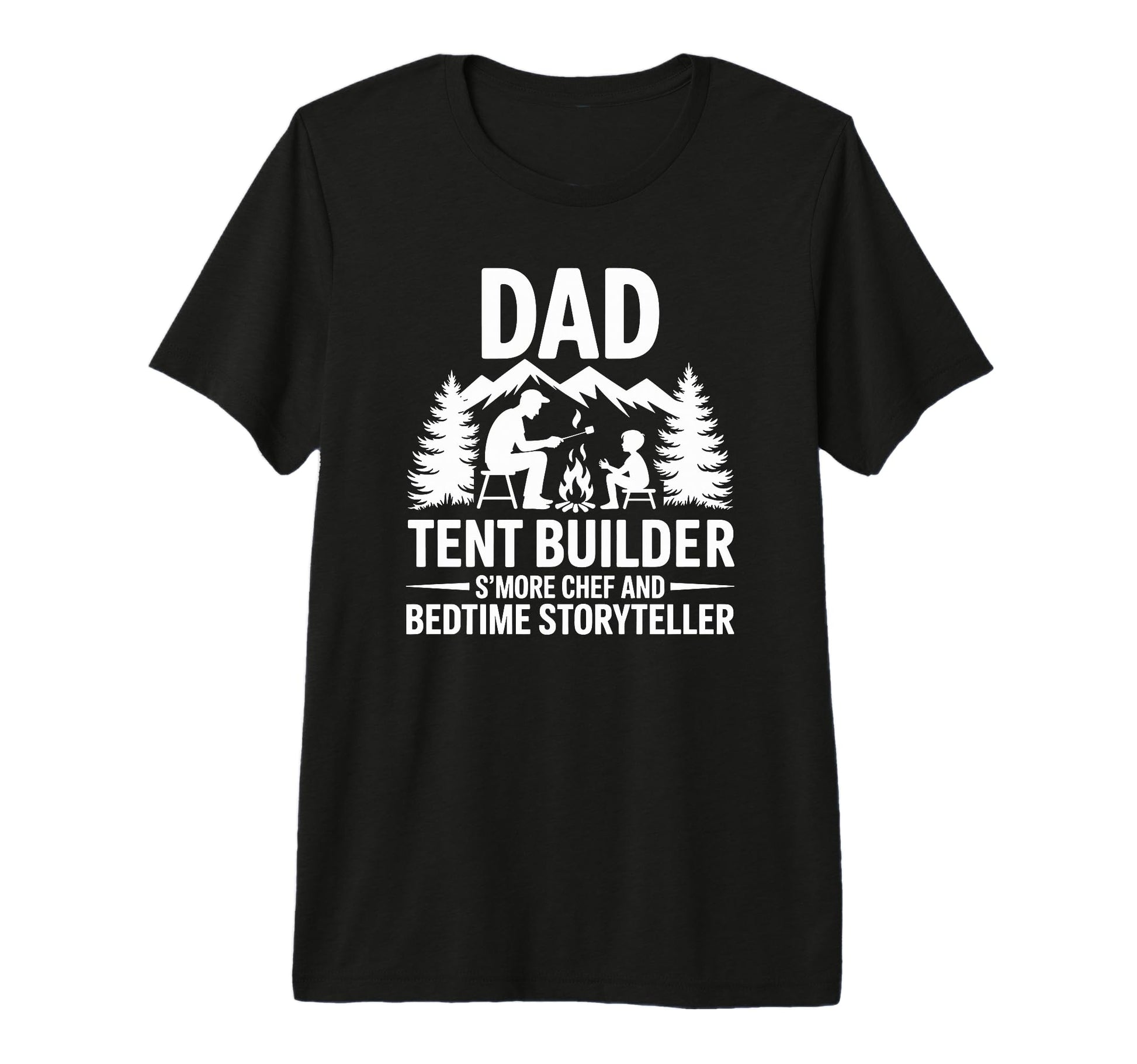 Funny Camping Dad Camper And Nature T-Shirt - Aesthetic Graphic for Adults - T-Shirt, Sweatshirt, Hoodie