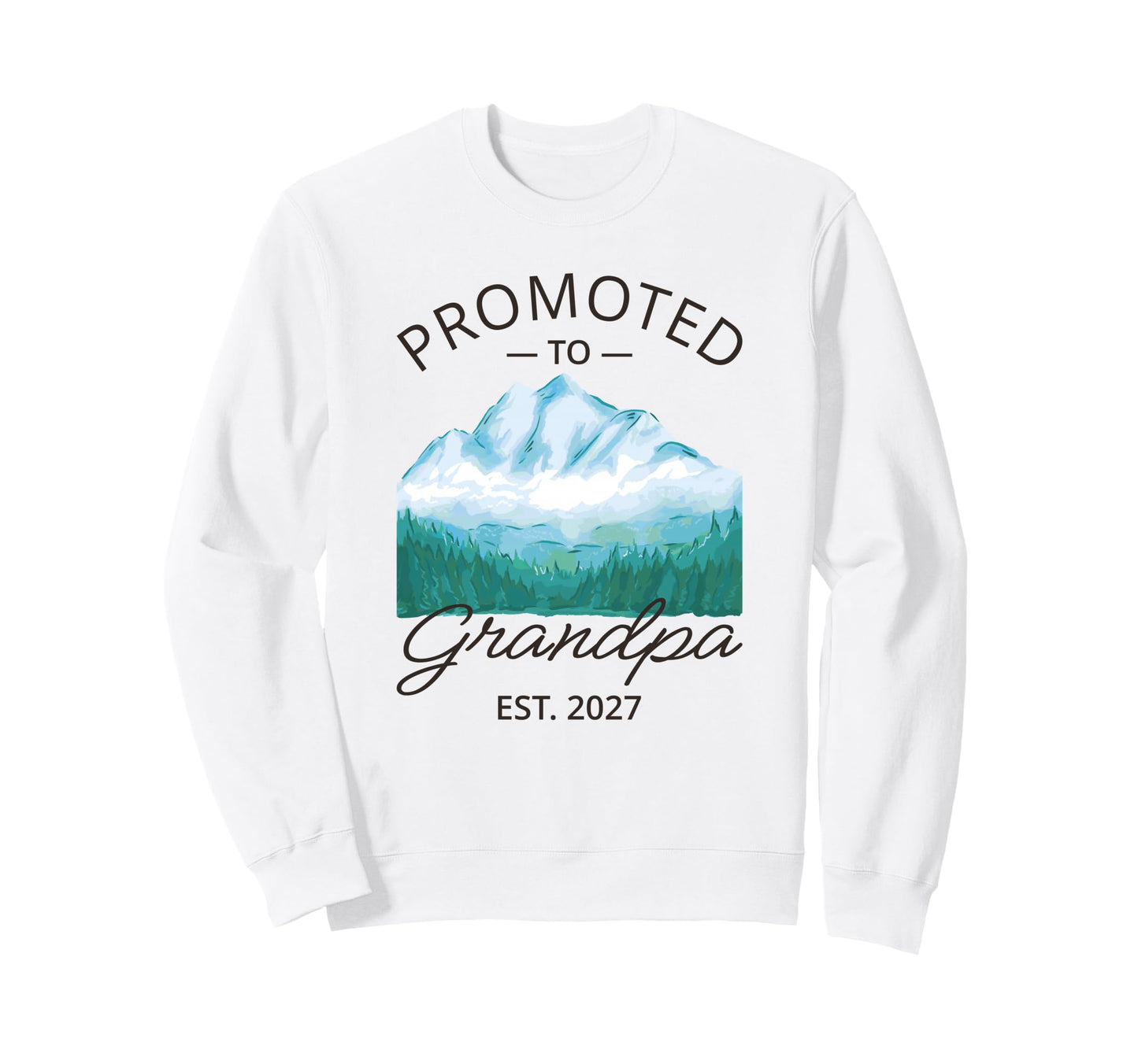 Promoted To Grandpa Est 2027 Sweatshirt - Casual Everyday Wear Men Women - T-Shirt, Sweatshirt, Hoodie