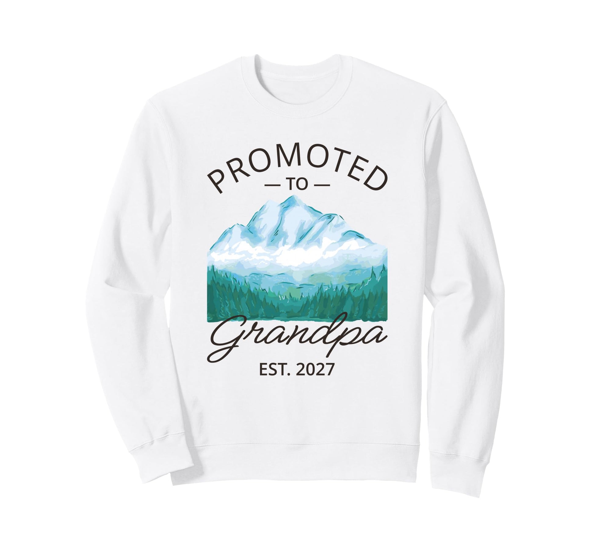 Promoted To Grandpa Est 2027 Sweatshirt - Casual Everyday Wear Men Women - T-Shirt, Sweatshirt, Hoodie
