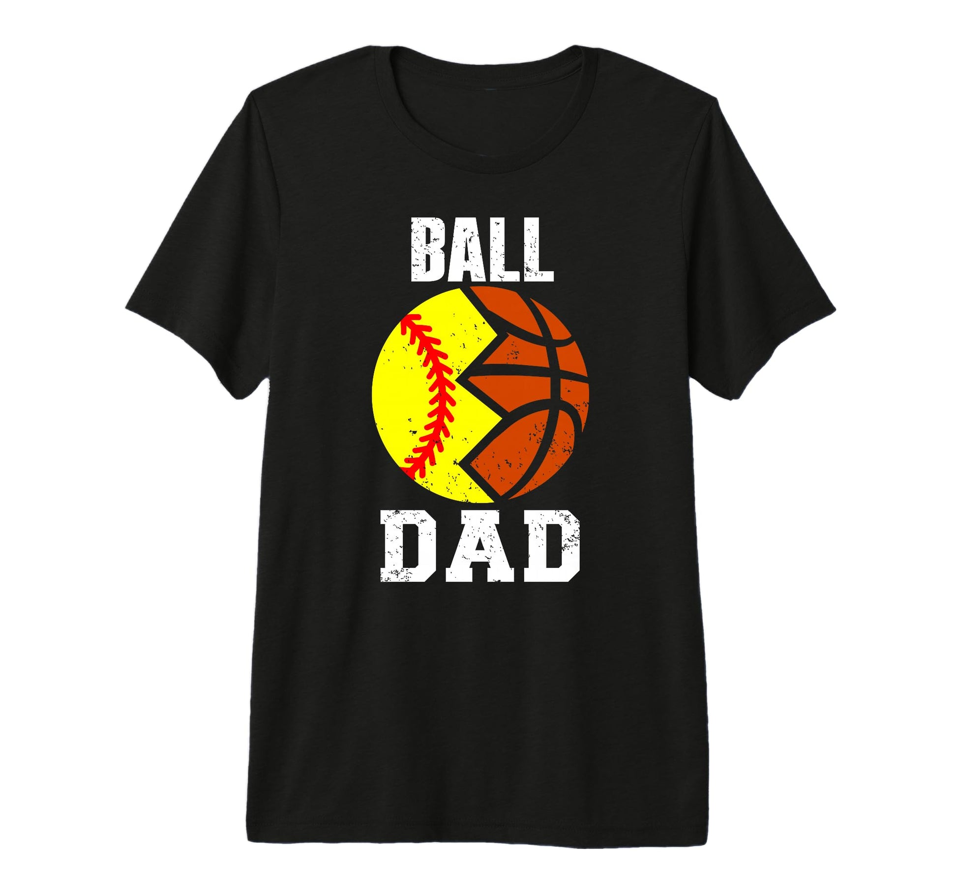 Mens Ball Dad Funny Softball Basketball T-Shirt - Trendy Graphic Men Women - T-Shirt, Sweatshirt, Hoodie