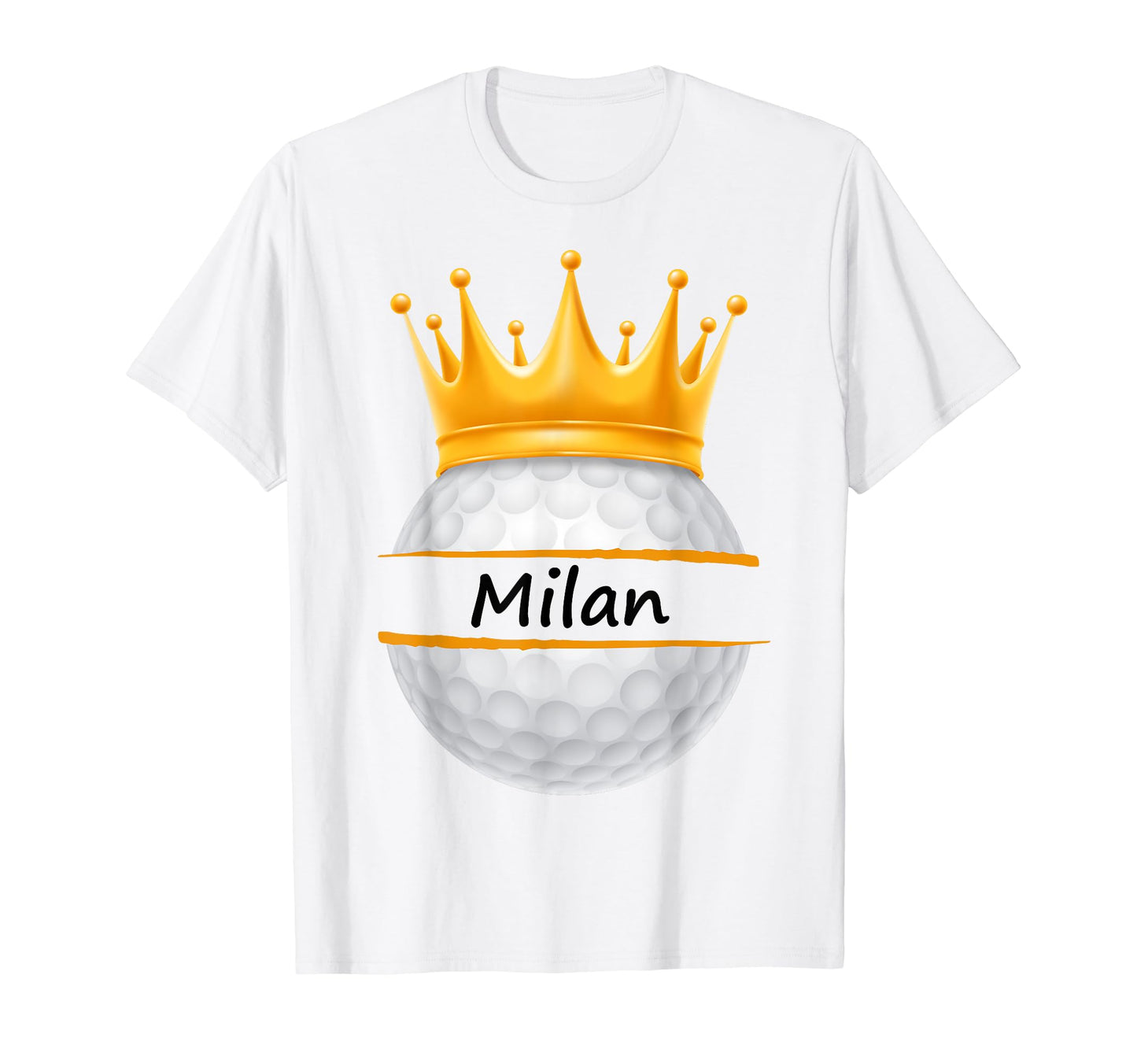 Novelty Golf Personalized Name Milan T-Shirt - Casual Everyday Wear Unisex - T-Shirt, Sweatshirt, Hoodie