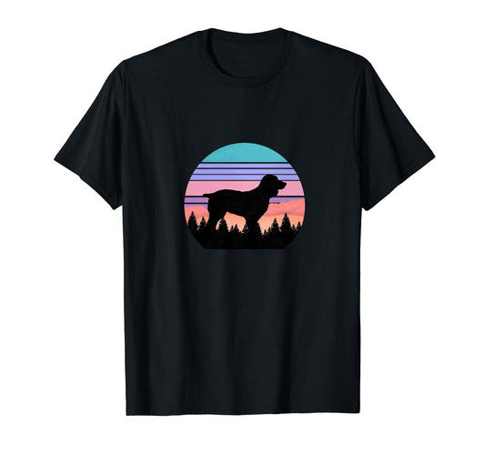 Boykin Dog Sunset Distressed T-Shirt - Fun Novelty Design for Adults - T-Shirt, Sweatshirt, Hoodie