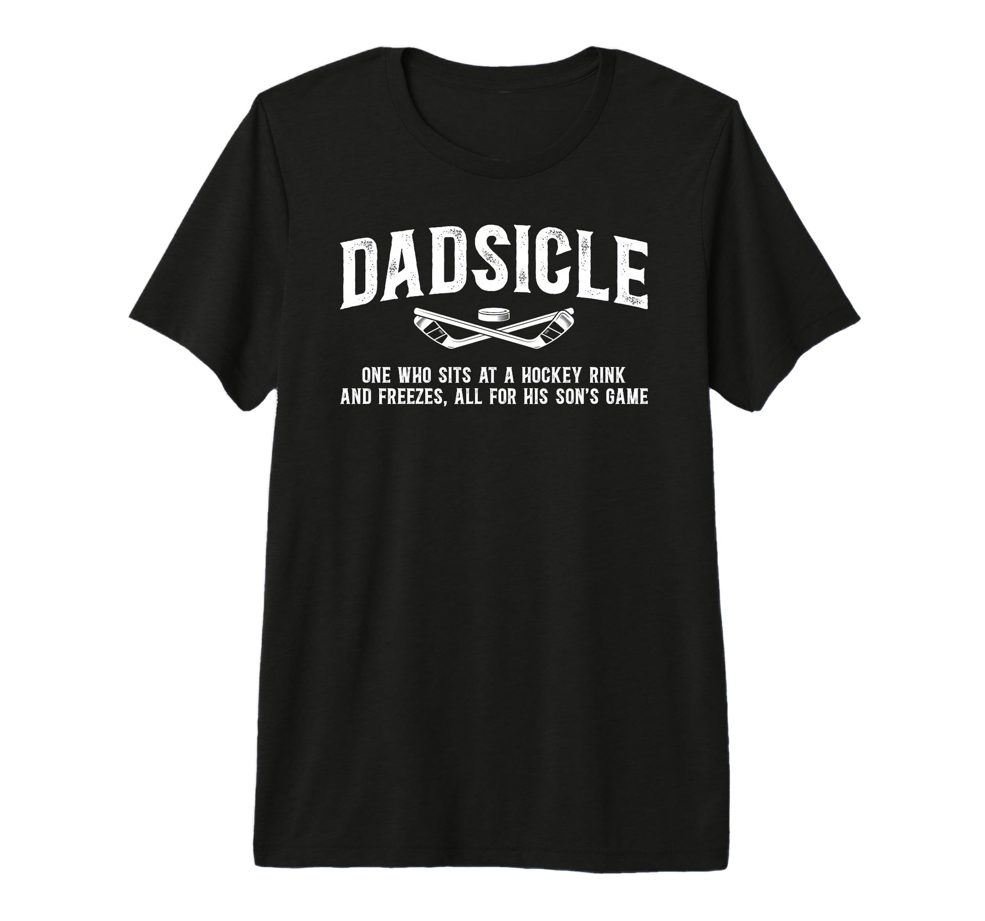 Mens Dadsicle Hockey Dad Ice T-Shirt - Casual Everyday Wear Men Women - T-Shirt, Sweatshirt, Hoodie