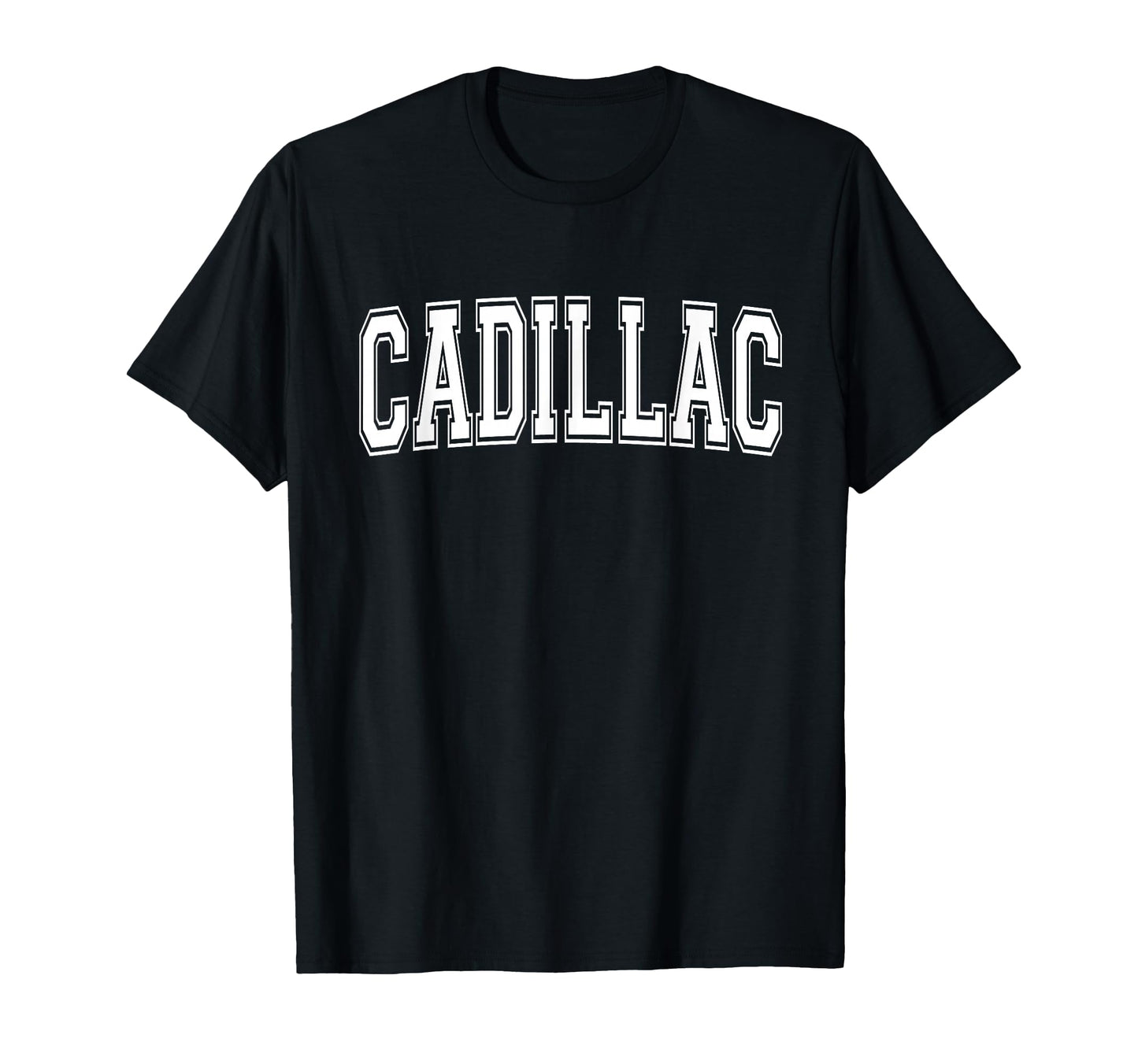 Cadillac Mi Michigan Usa Sports T-Shirt - Novelty Apparel for Adults - T-Shirt, Sweatshirt, Hoodie
