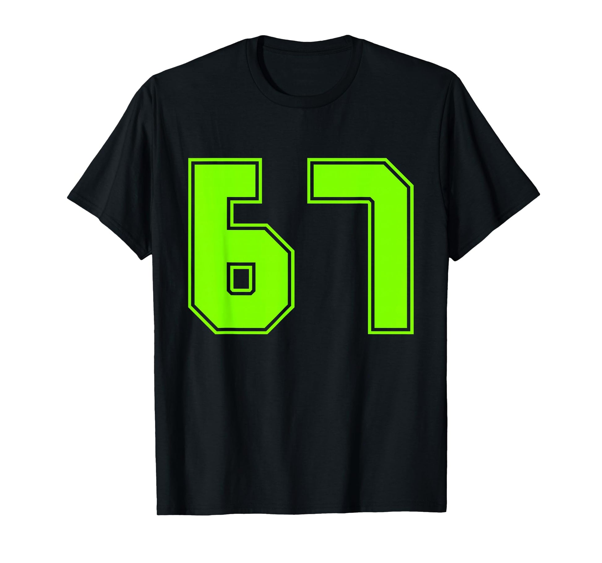 Green Sport Team Number 67 T-Shirt - Streetwear Style Unisex - T-Shirt, Sweatshirt, Hoodie