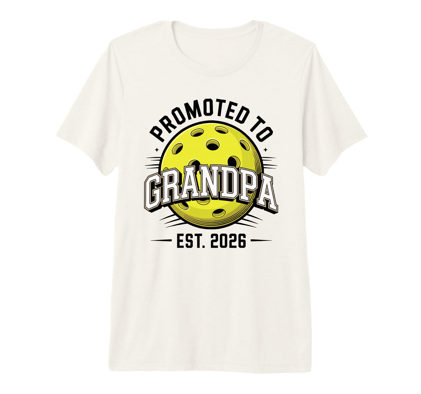 Mens Promoted To Grandpa Est 2026 T-Shirt - Custom Art Print for Adults - T-Shirt, Sweatshirt, Hoodie