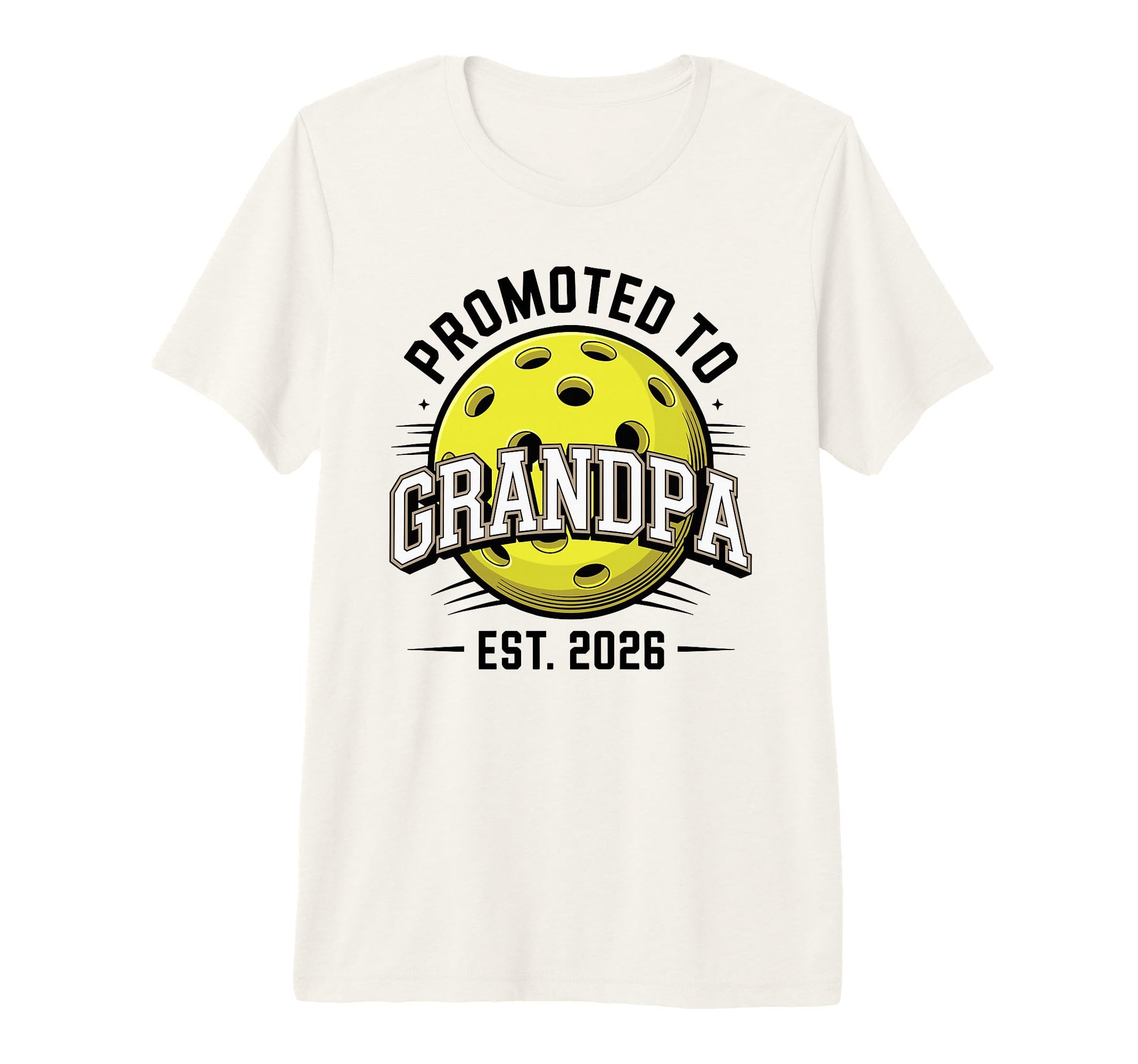 Mens Promoted To Grandpa Est 2026 T-Shirt - Custom Art Print for Adults - T-Shirt, Sweatshirt, Hoodie