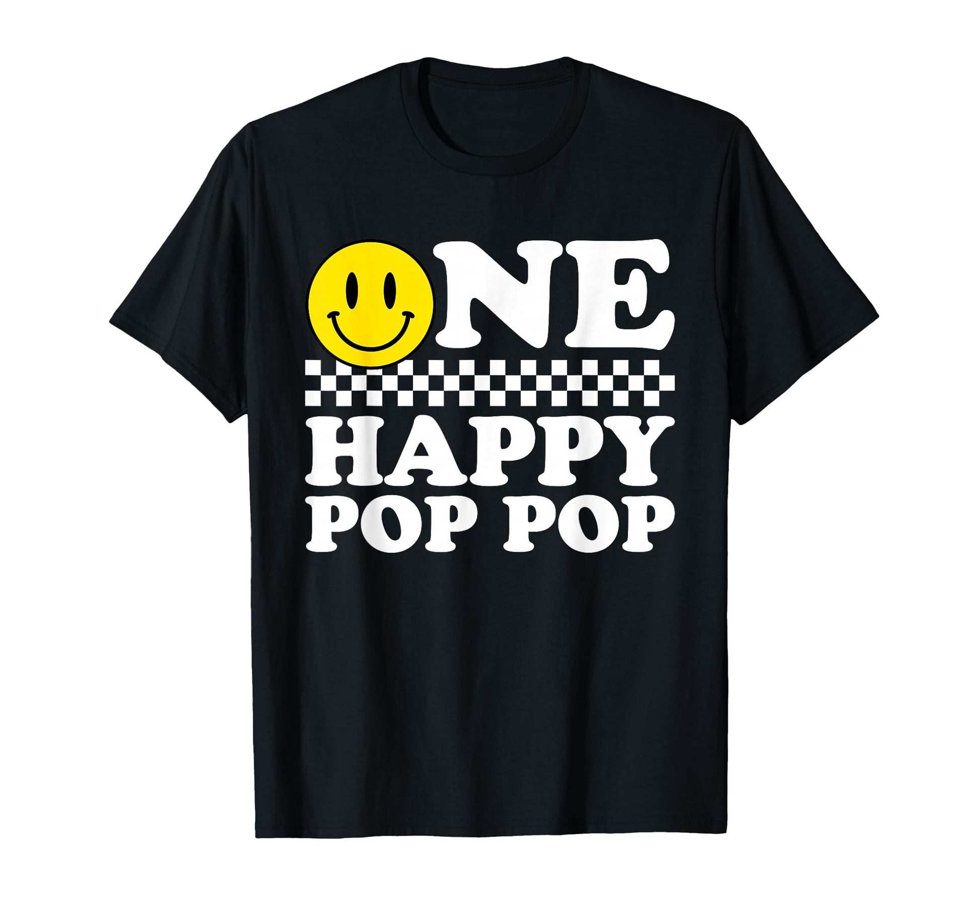 One Happy Dude Pop Pop 1St Birthday T-Shirt - Aesthetic Graphic Men Women - T-Shirt, Sweatshirt, Hoodie