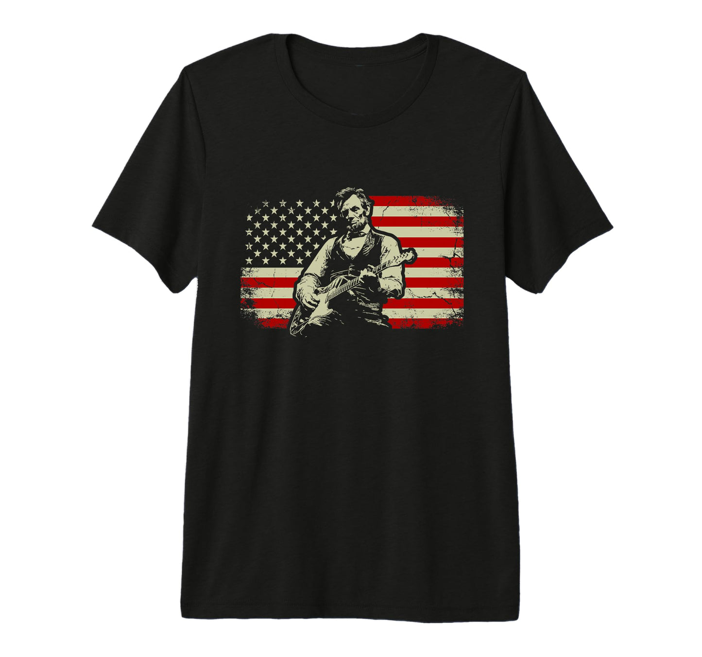 Abraham Lincoln Abe Lincoln Playing T-Shirt - Minimalist Print Unisex - T-Shirt, Sweatshirt, Hoodie