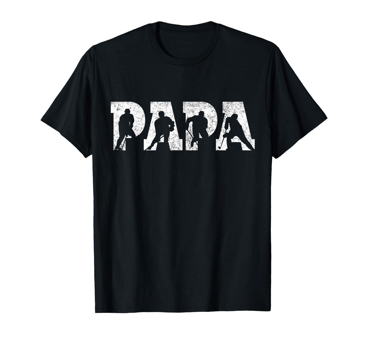 Hockey Papa Hockey Fathers Day T-Shirt - Fun Novelty Design for Adults - T-Shirt, Sweatshirt, Hoodie