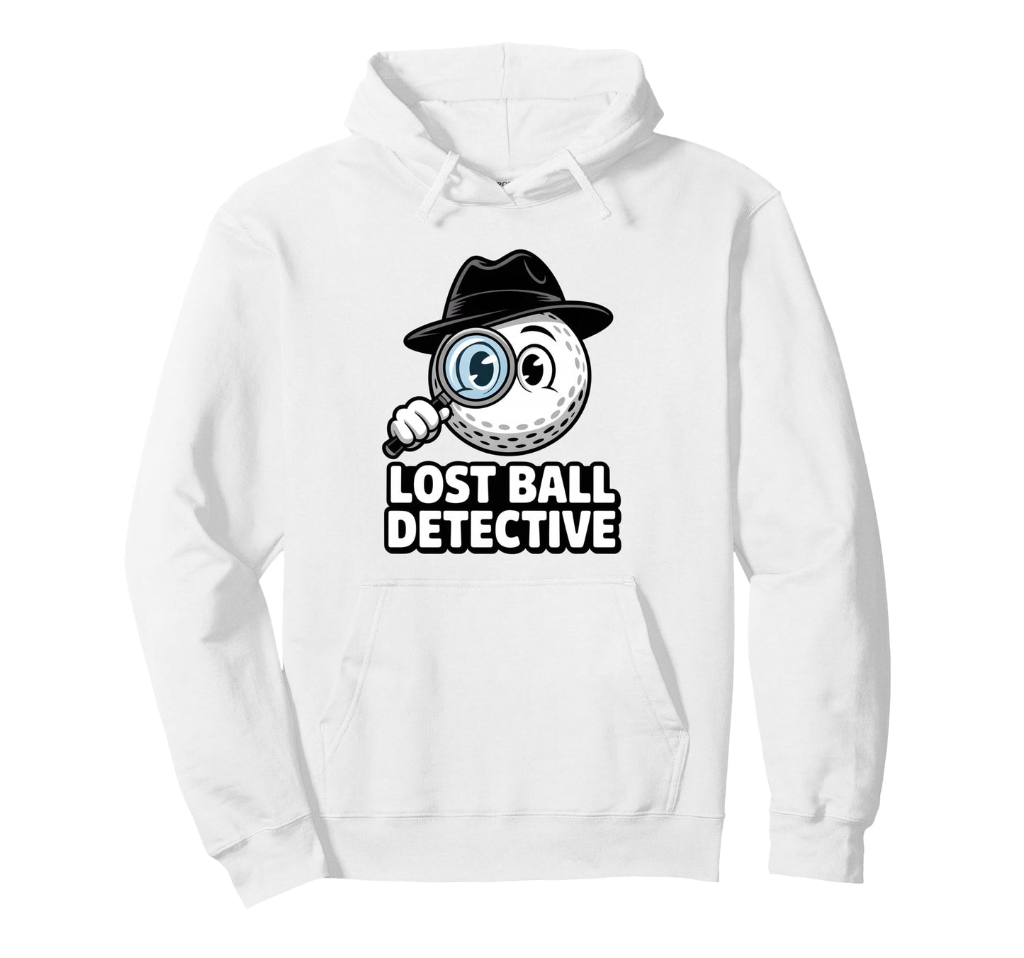 Lost Ball Detective Funny Golf Ball Hoodie - Aesthetic Graphic for Adults - T-Shirt, Sweatshirt, Hoodie