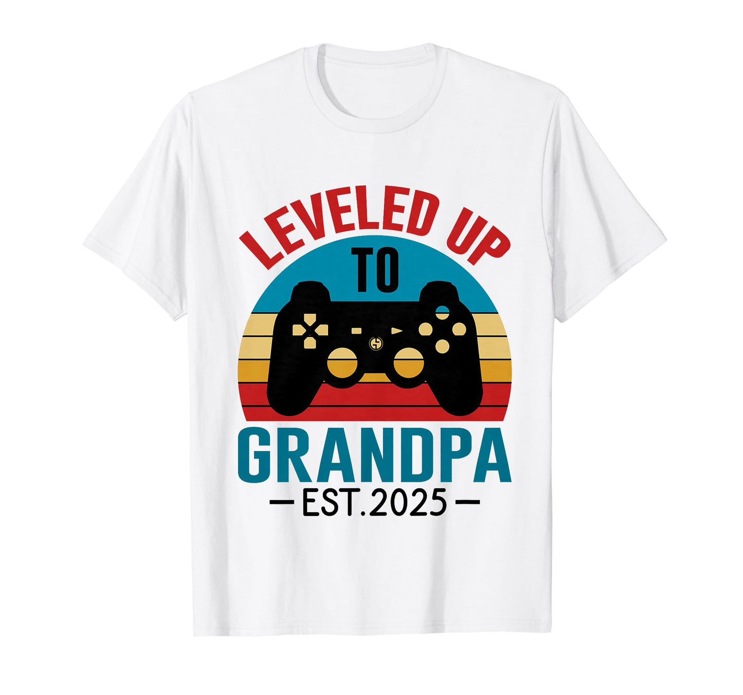 Leveled Up To Grandpa 2025 Promoted T-Shirt - Custom Art Print for Adults - T-Shirt, Sweatshirt, Hoodie