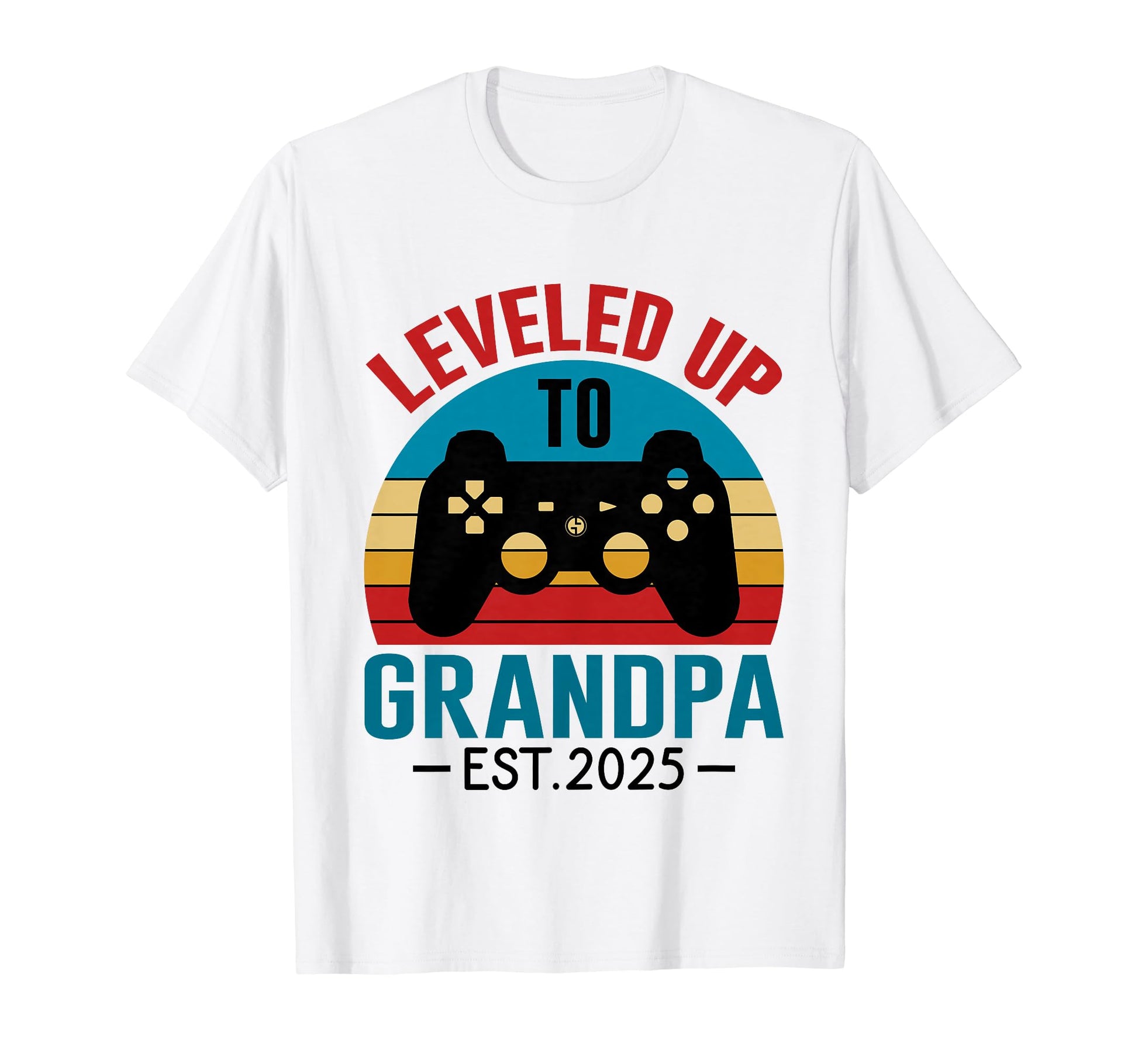 Leveled Up To Grandpa 2025 Promoted T-Shirt - Custom Art Print for Adults - T-Shirt, Sweatshirt, Hoodie