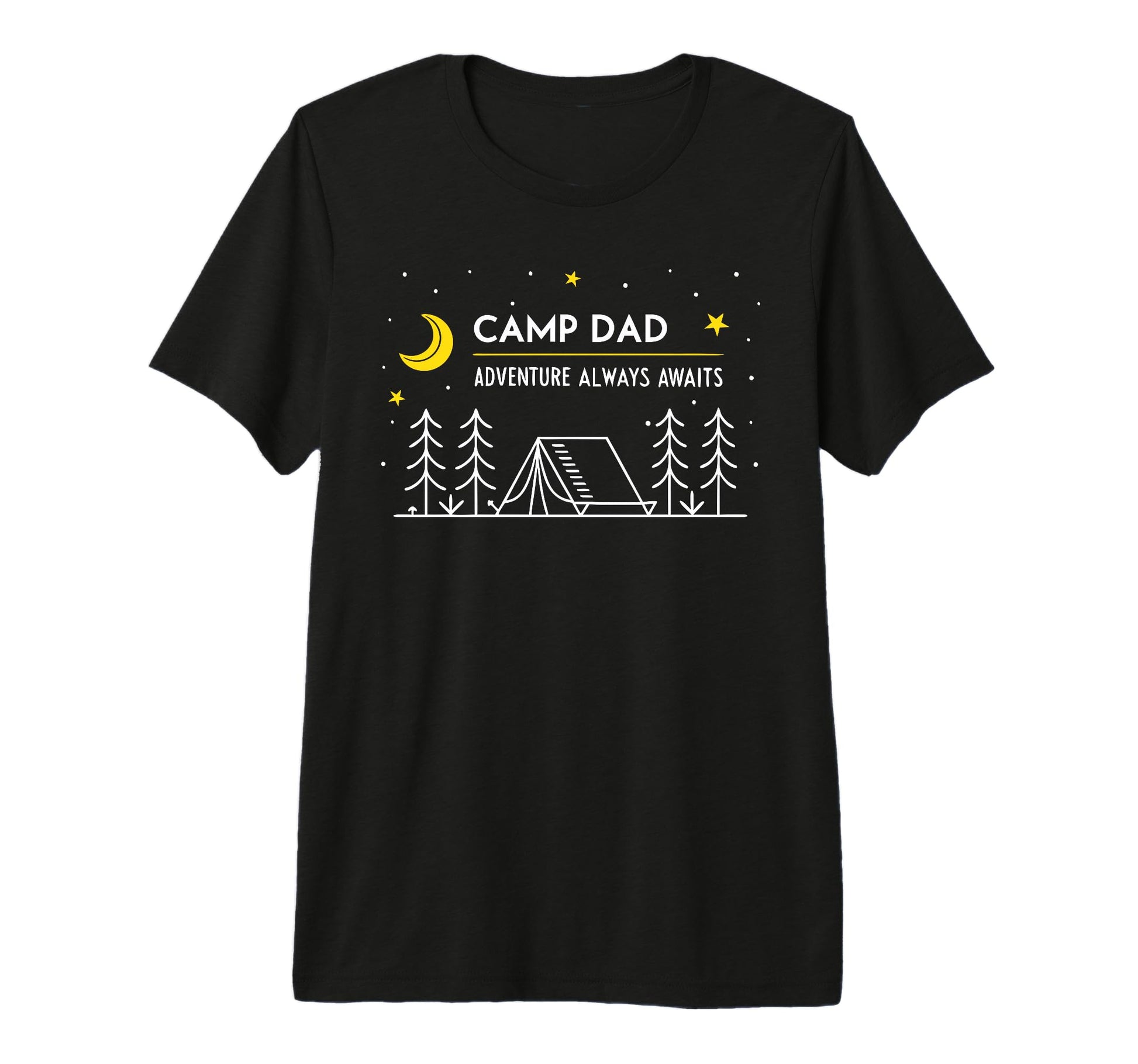 Mens Camp Dad Camping Fathers Day T-Shirt - Casual Everyday Wear Men Women - T-Shirt, Sweatshirt, Hoodie