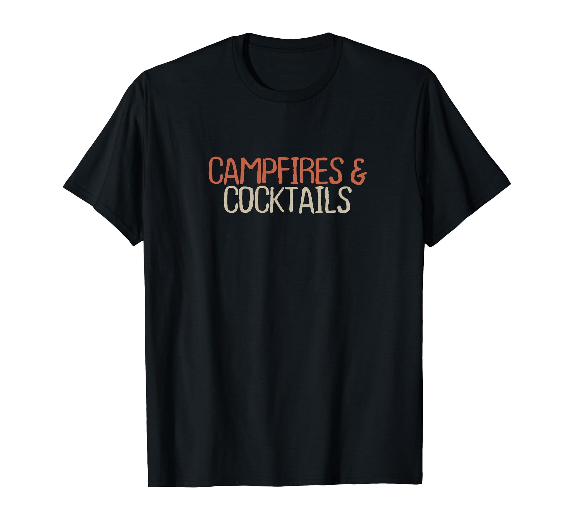 Funny Mom Dad Shirts Campfires Cocktails T-Shirt - Trendy Graphic Unisex - T-Shirt, Sweatshirt, Hoodie