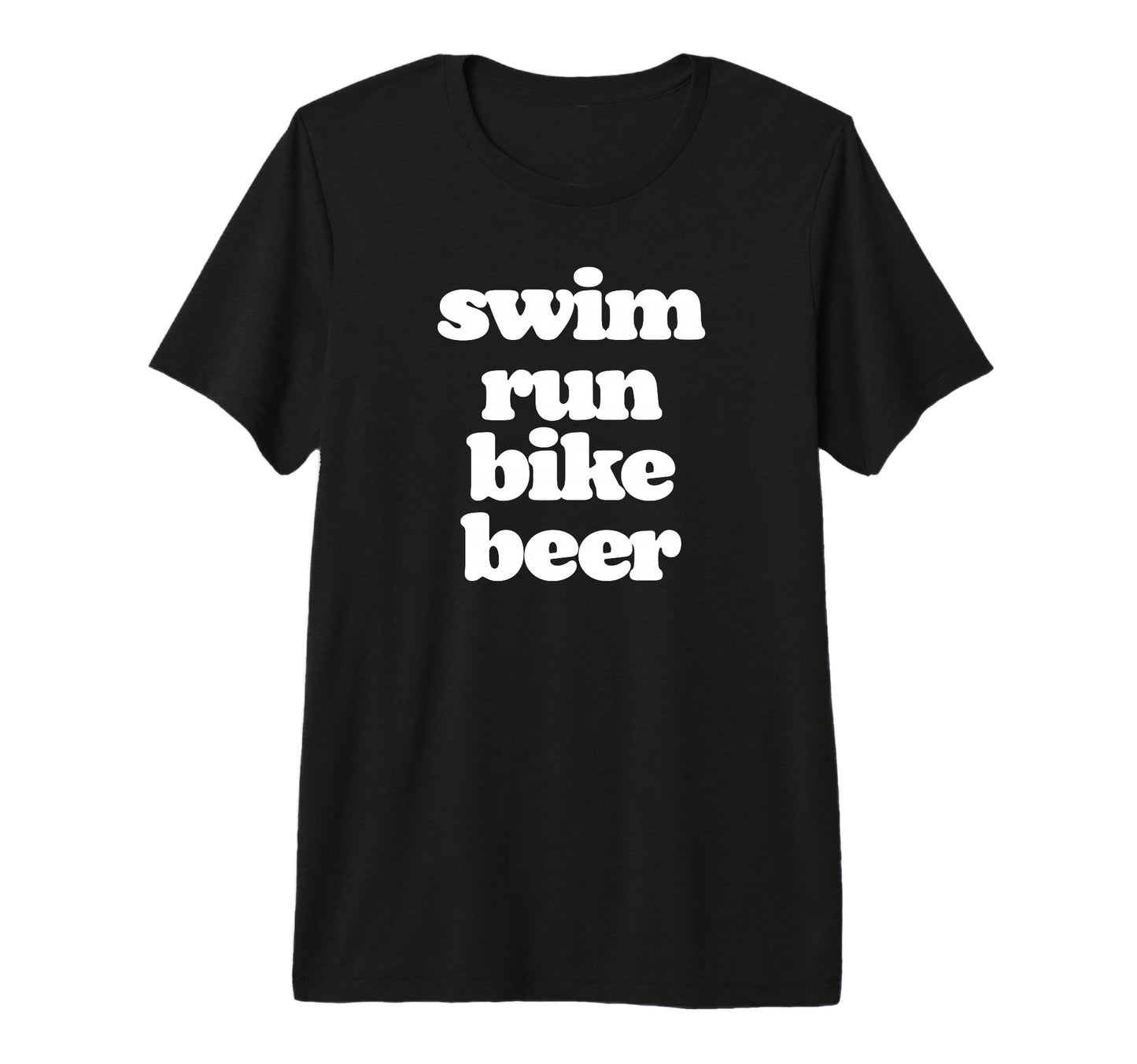 Triathlon Athlete Beer Drinker Swim T-Shirt - Trendy Graphic for Adults - T-Shirt, Sweatshirt, Hoodie