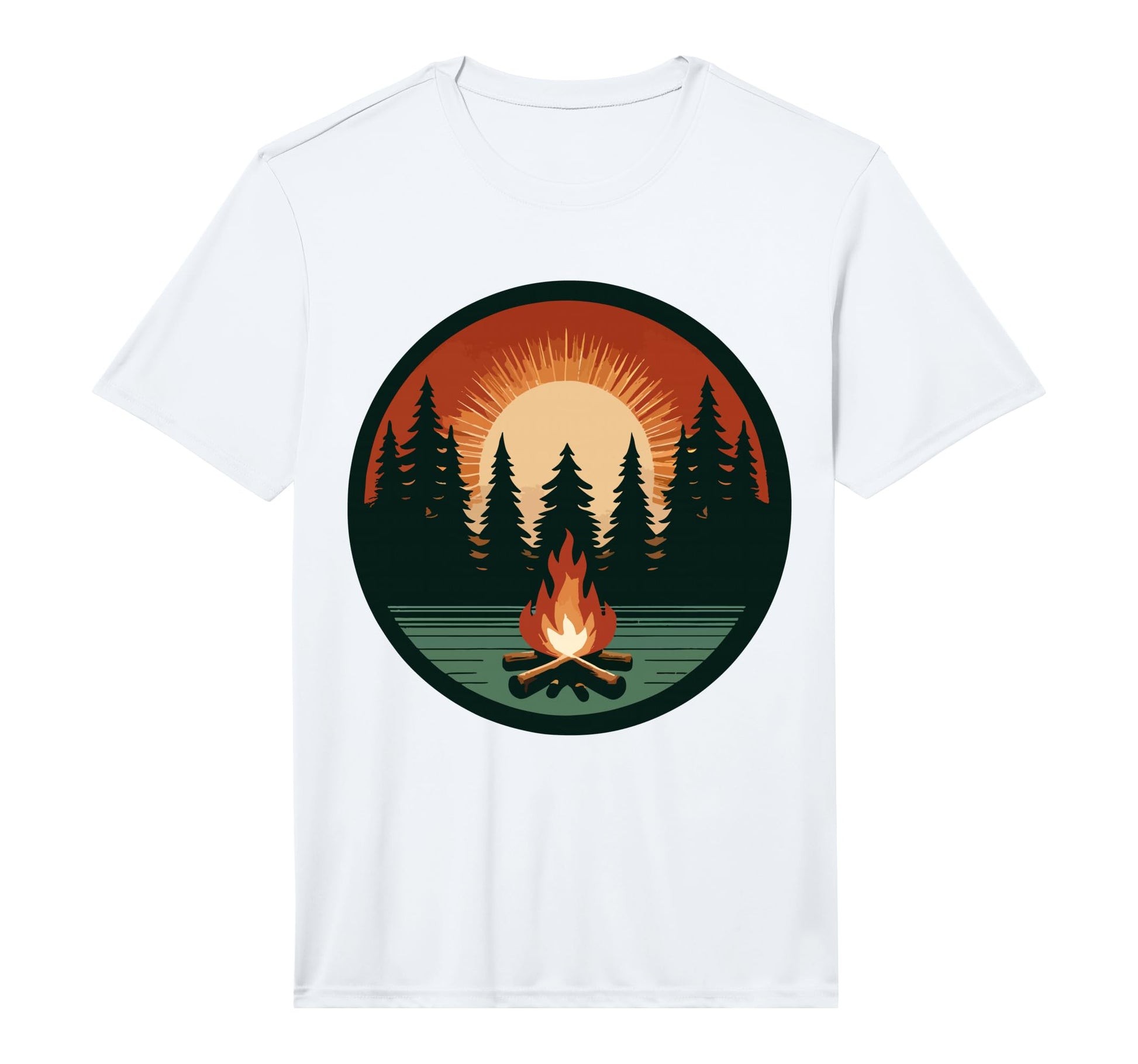 Campfire Camping Camper Outdoor Camp T-Shirt - Trendy Graphic Unisex - T-Shirt, Sweatshirt, Hoodie