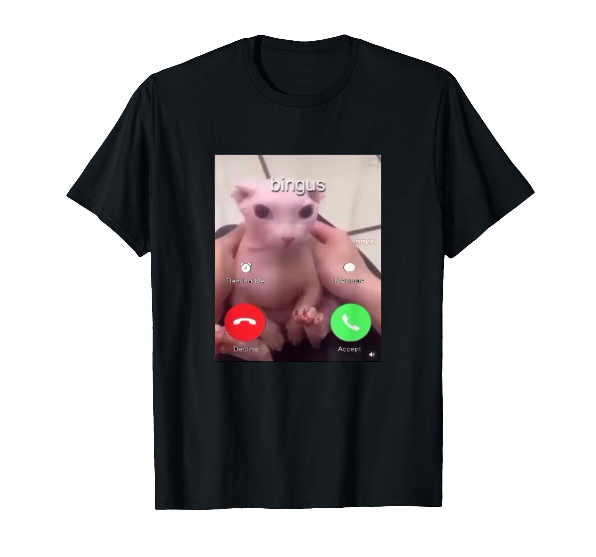 Bingus Is Calling Hairless Sphinx Cat T-Shirt - Minimalist Print Unisex - T-Shirt, Sweatshirt, Hoodie