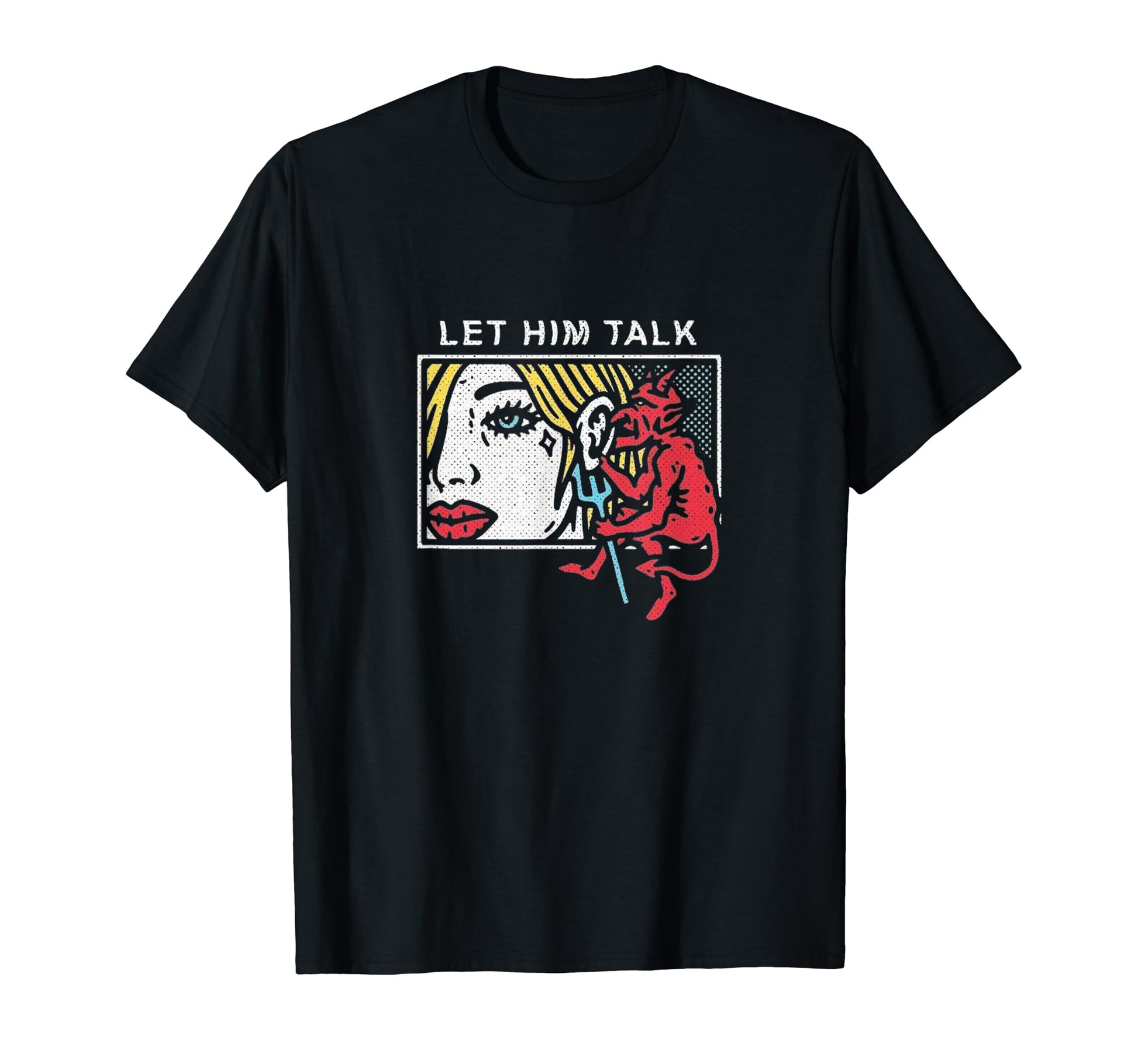 Teufel Spricht Ins Ohr Teufelchen T-Shirt - Fun Novelty Design Men Women - T-Shirt, Sweatshirt, Hoodie