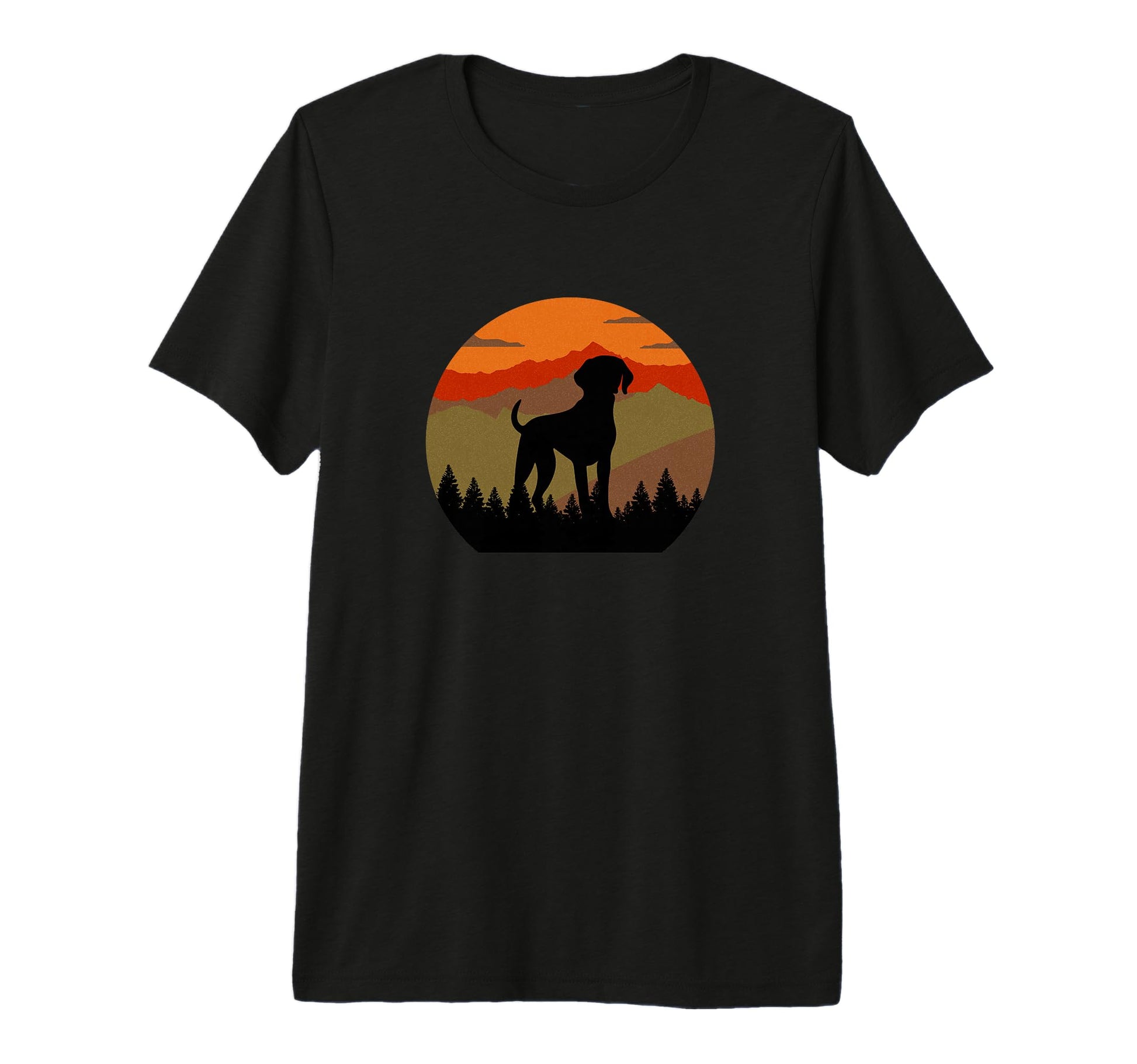 Shorthaired Pointer Dog Sunset T-Shirt - Aesthetic Graphic Unisex - T-Shirt, Sweatshirt, Hoodie
