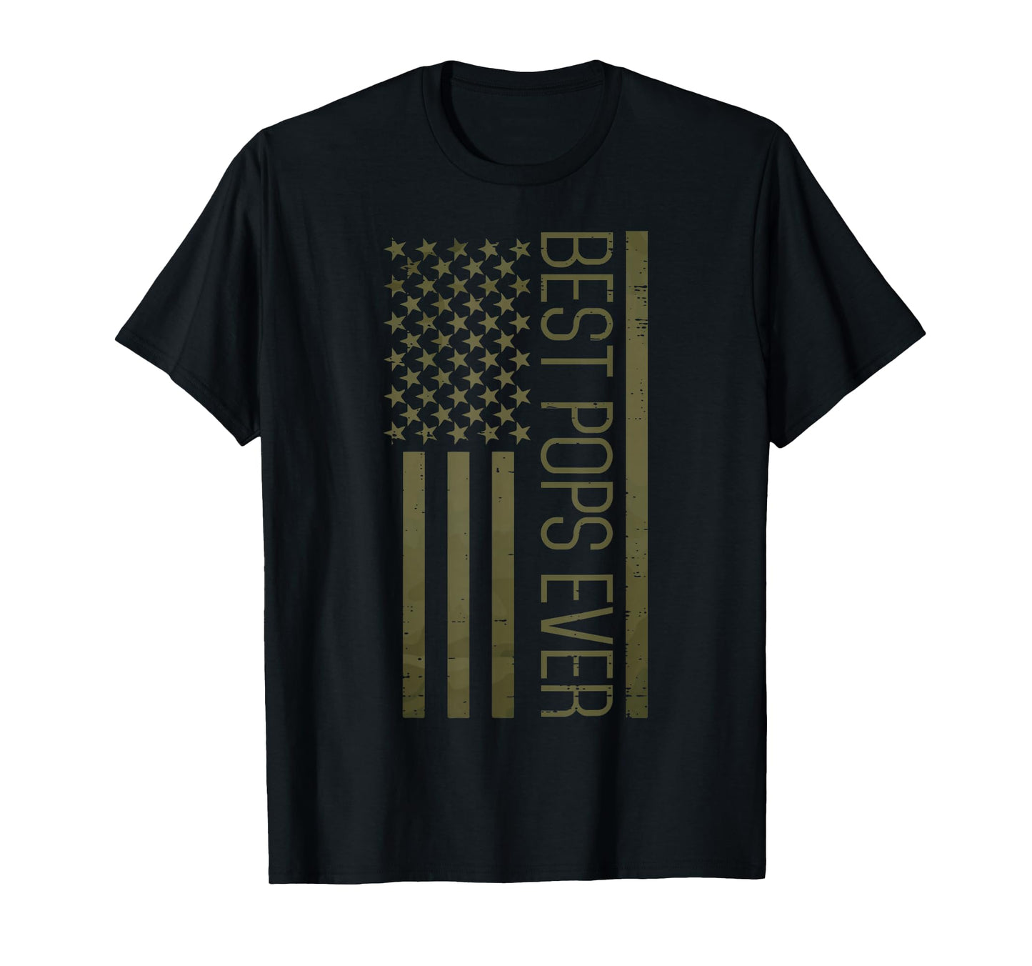 Fathers Day Best Pops Ever America T-Shirt - Custom Art Print for Adults - T-Shirt, Sweatshirt, Hoodie