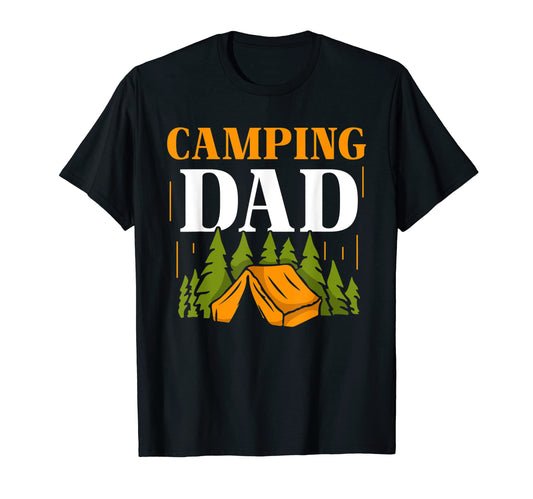 Camping Dad Camper Father Camp Daddy Papa T-Shirt - Trendy Graphic Unisex - T-Shirt, Sweatshirt, Hoodie