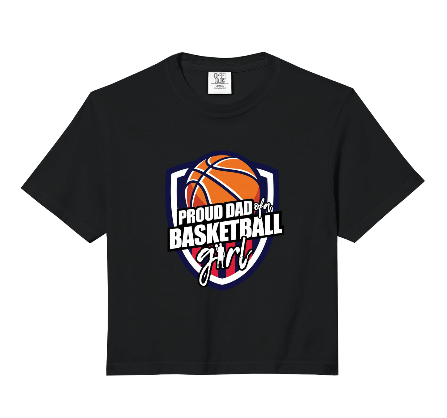 Proud Dad Basketball Comfort T-Shirt - Casual Everyday Wear Men Women - T-Shirt, Sweatshirt, Hoodie