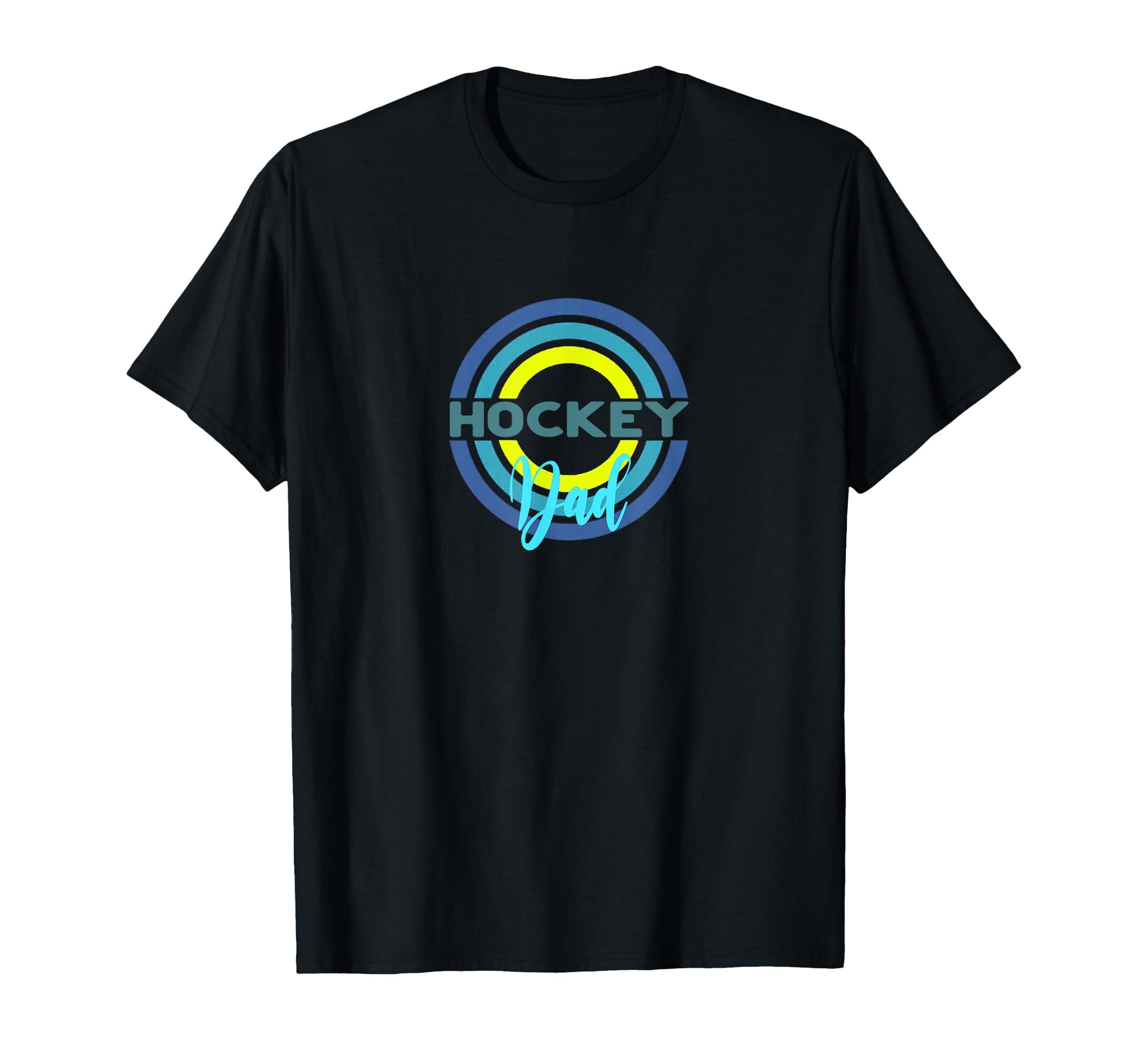 Hockey Dad Modern Hockey Circles T-Shirt - Custom Art Print for Adults - T-Shirt, Sweatshirt, Hoodie