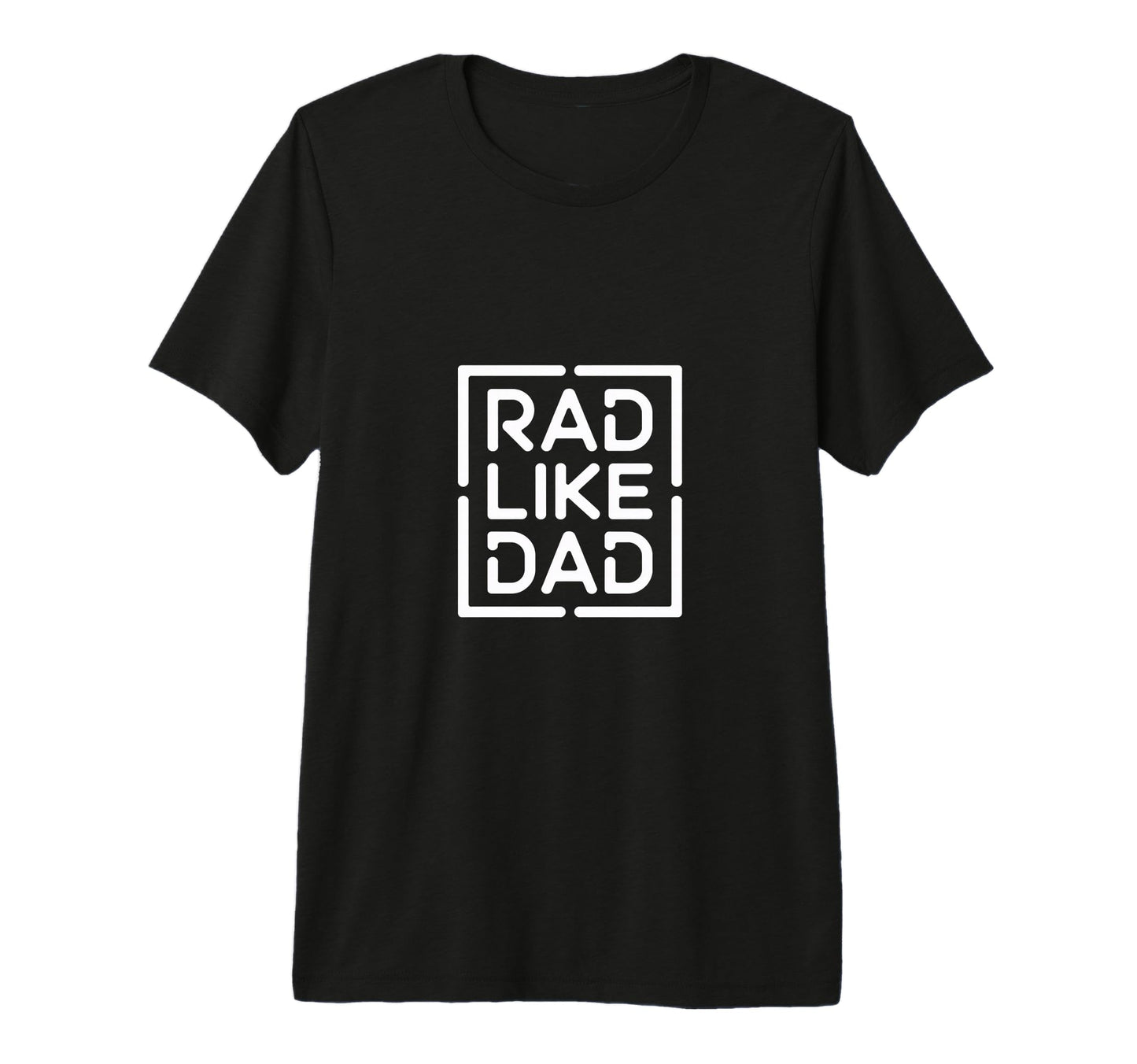 Rad Like Dad Fun All Ages Tri Blend T-Shirt - Trendy Graphic Unisex - T-Shirt, Sweatshirt, Hoodie