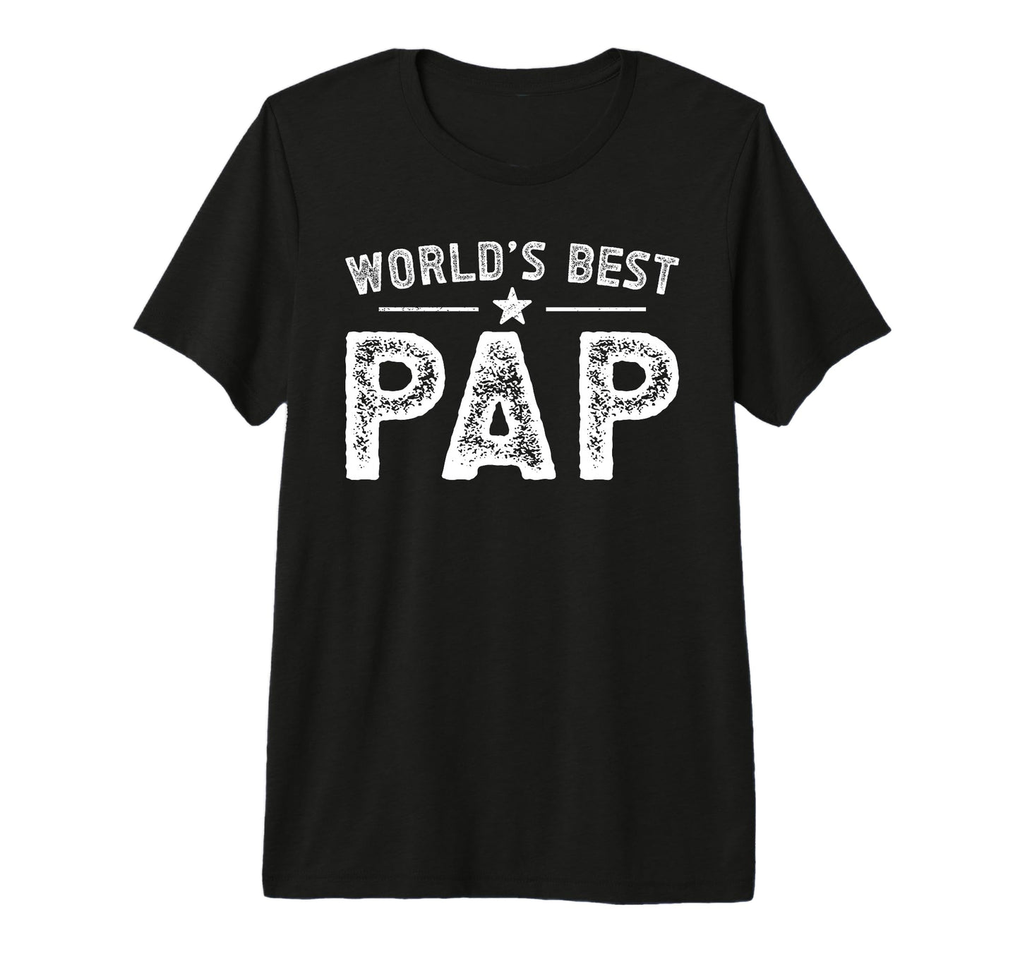 Mens Worlds Best Pap Grandpa Pap T-Shirt - Custom Art Print Men Women - T-Shirt, Sweatshirt, Hoodie