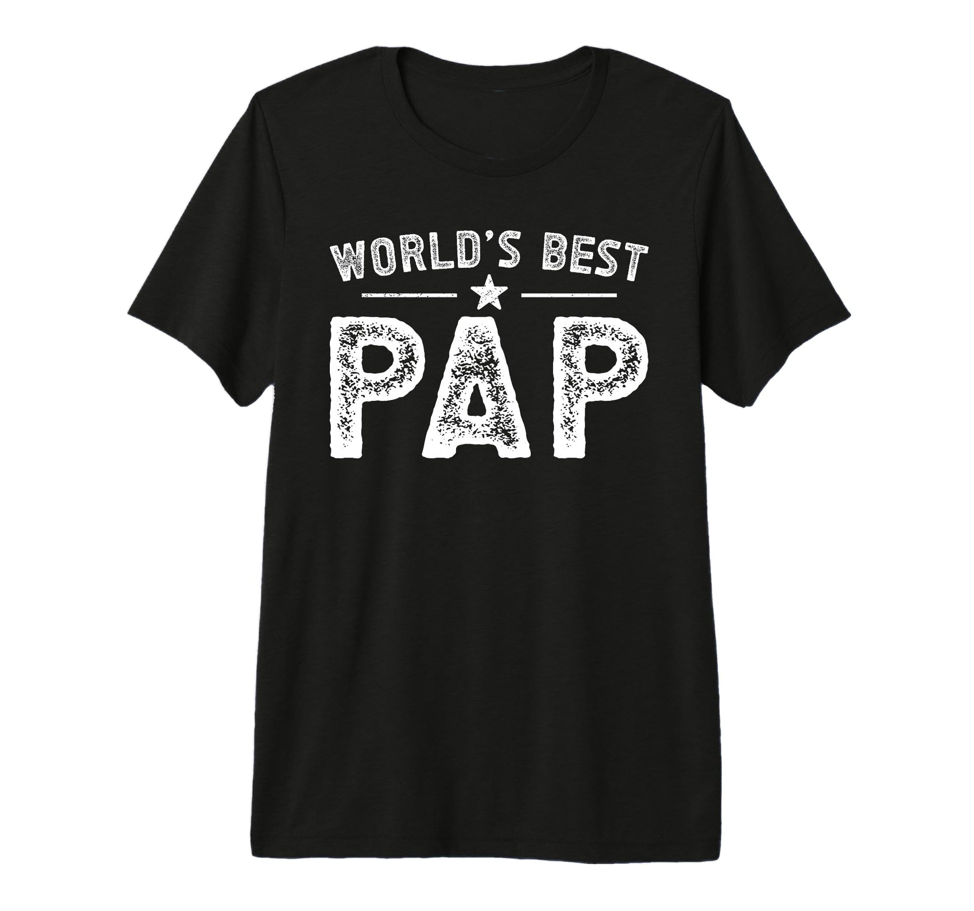 Mens Worlds Best Pap Grandpa Pap T-Shirt - Custom Art Print Men Women - T-Shirt, Sweatshirt, Hoodie