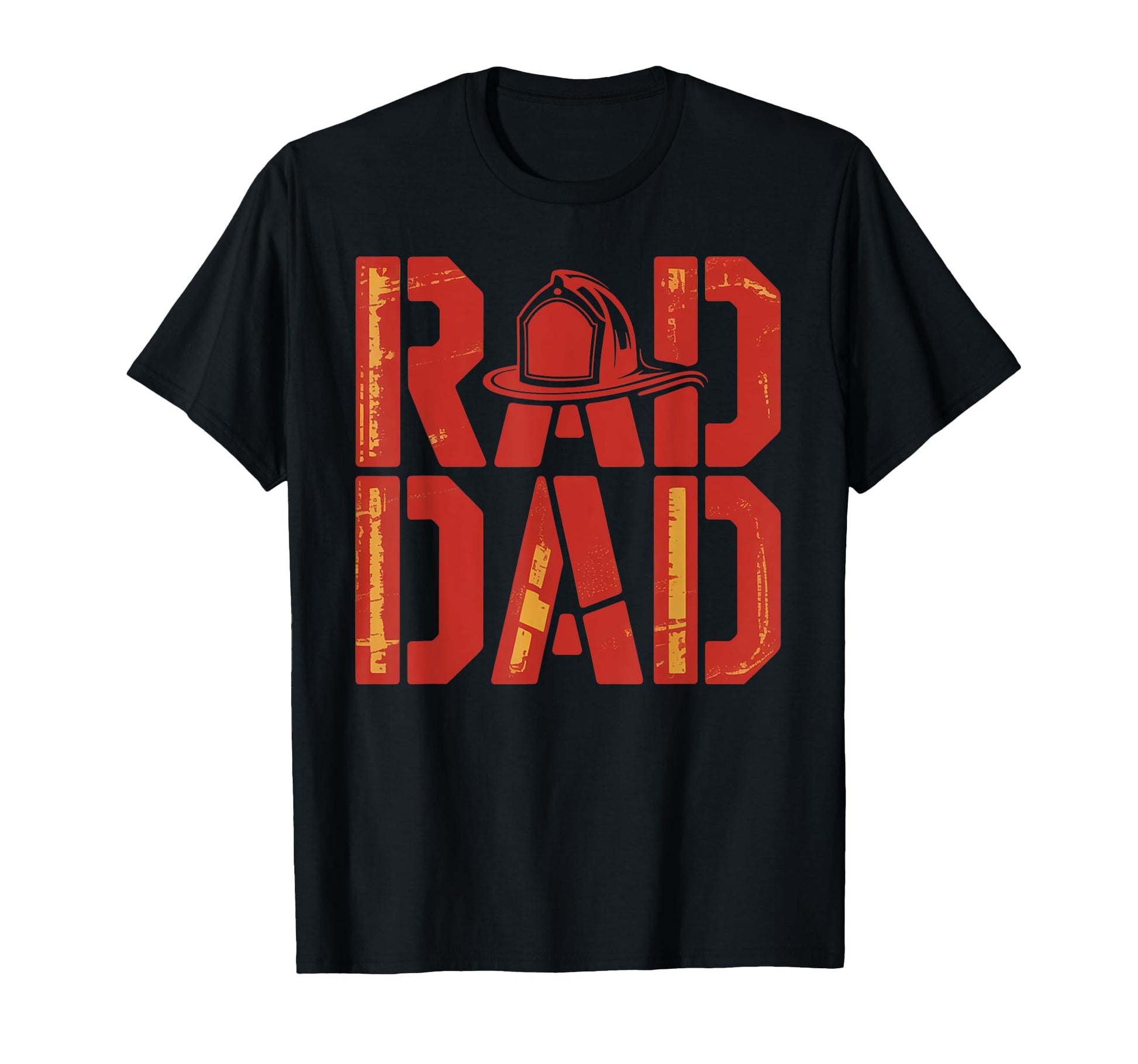 Rad Dad Firefighter Fireman Dad Hero Dad T-Shirt - Unique Graphic Unisex - T-Shirt, Sweatshirt, Hoodie