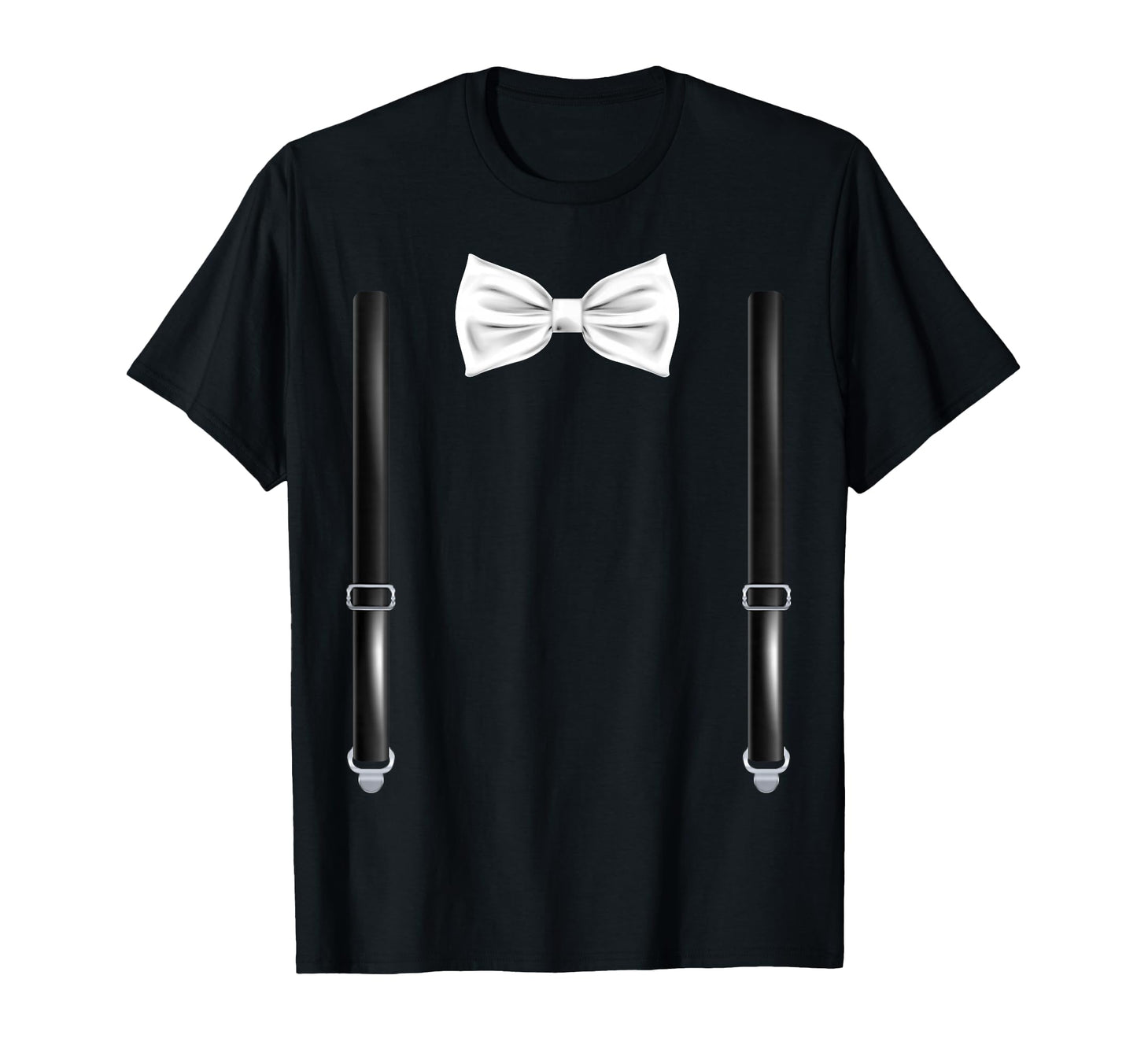 Bow Tie Suspenders Funny Wedding T-Shirt - Fun Novelty Design for Adults - T-Shirt, Sweatshirt, Hoodie