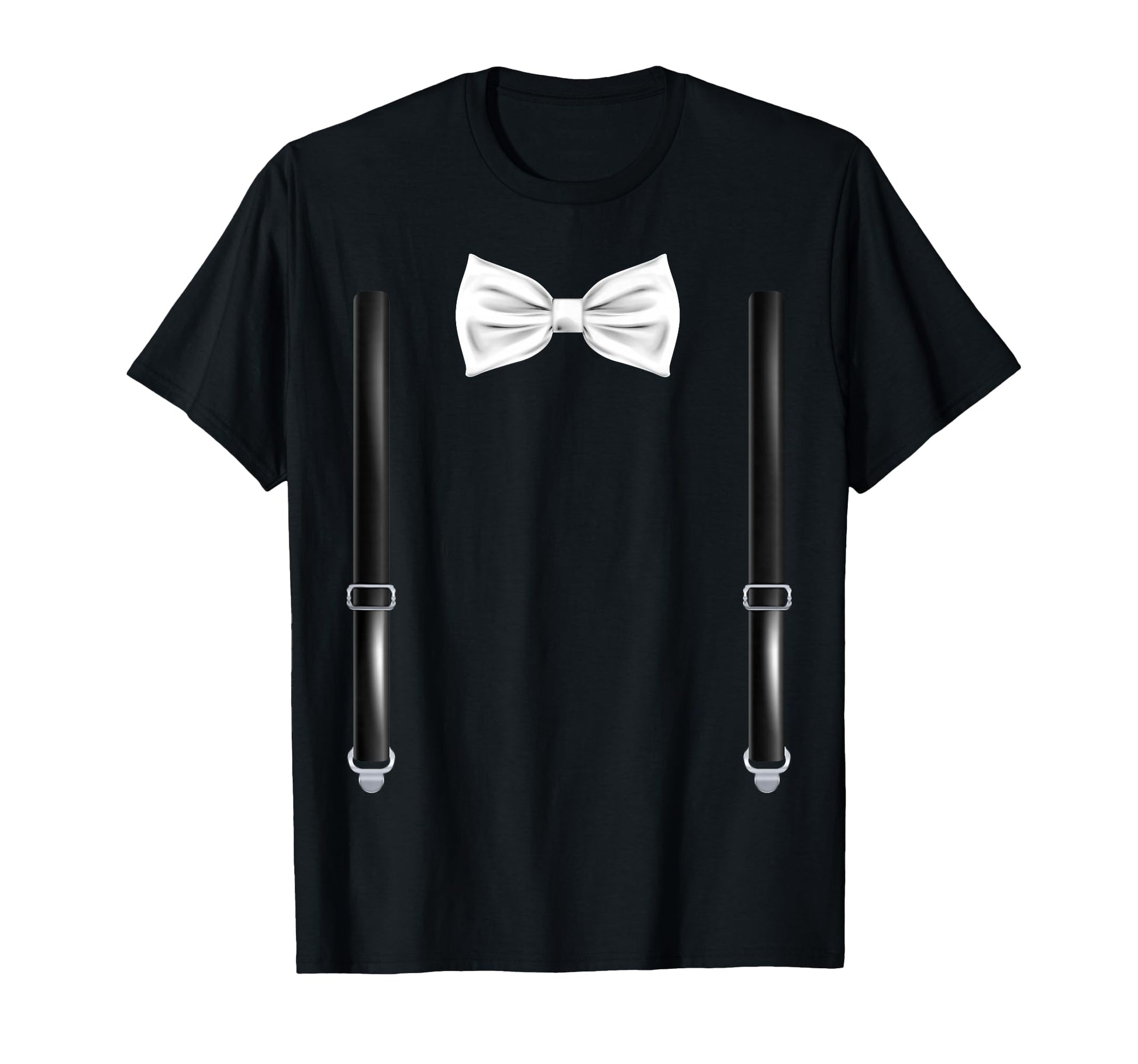 Bow Tie Suspenders Funny Wedding T-Shirt - Fun Novelty Design for Adults - T-Shirt, Sweatshirt, Hoodie