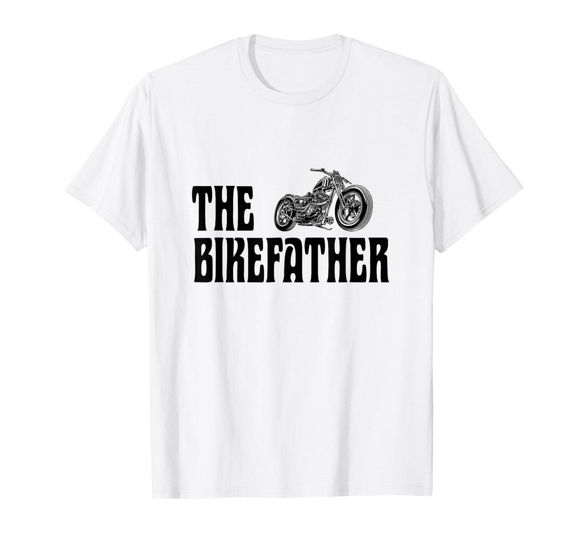 Biker Bikefather Biker Dad Funny T-Shirt - Minimalist Print Men Women - T-Shirt, Sweatshirt, Hoodie